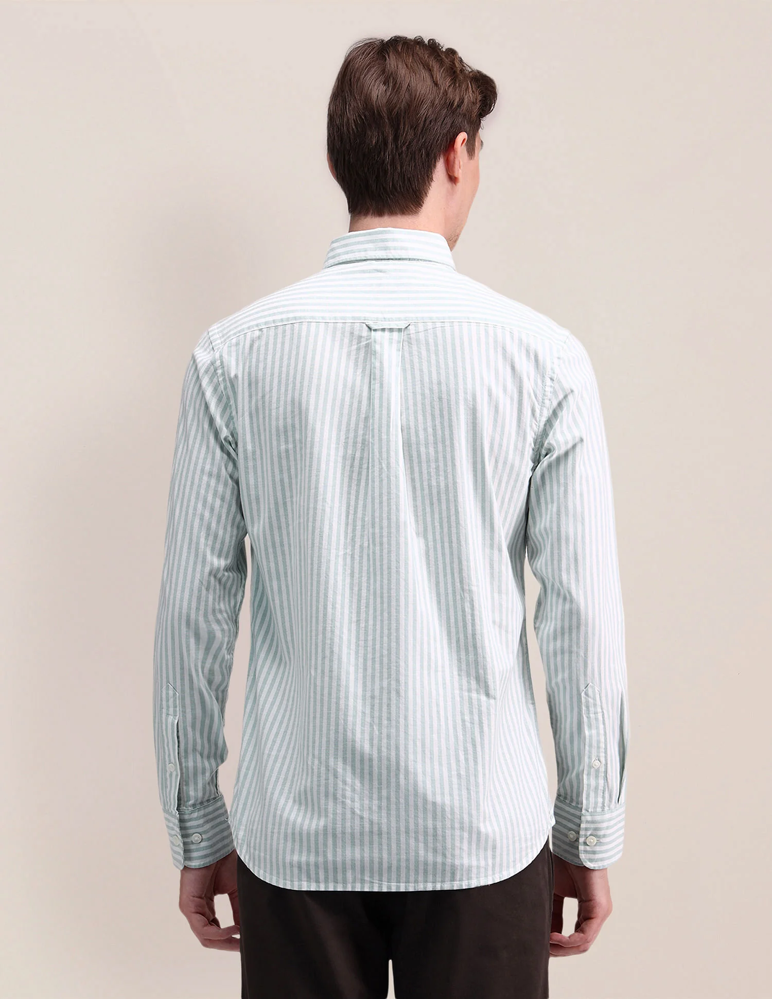 Vertical Striped Oxford Shirt - Image 5