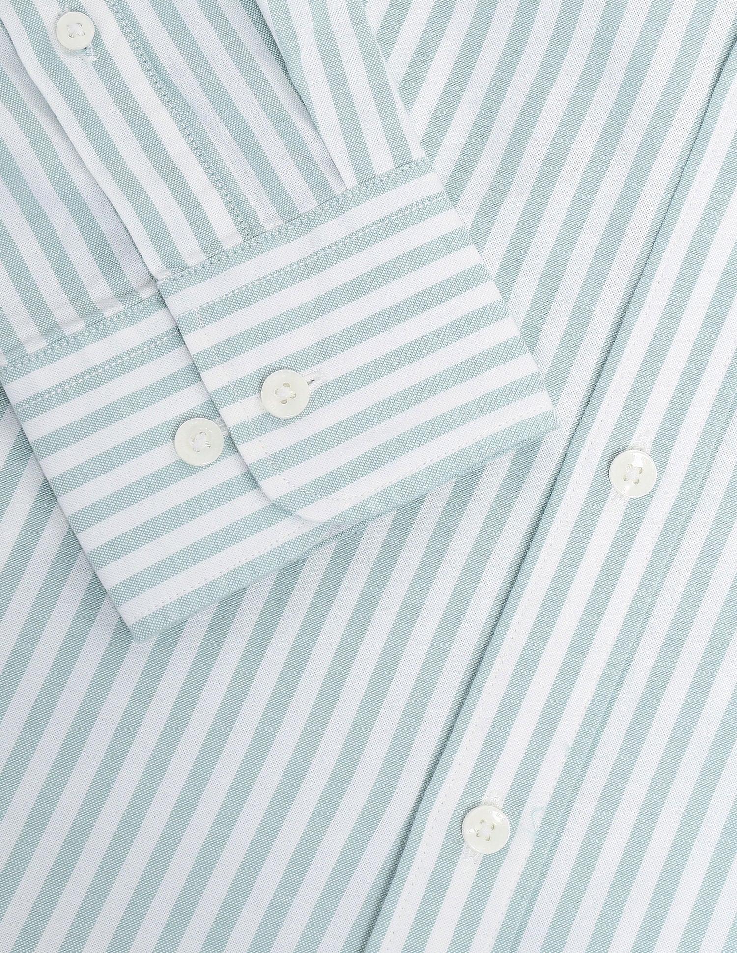 Vertical Striped Oxford Shirt - Image 8