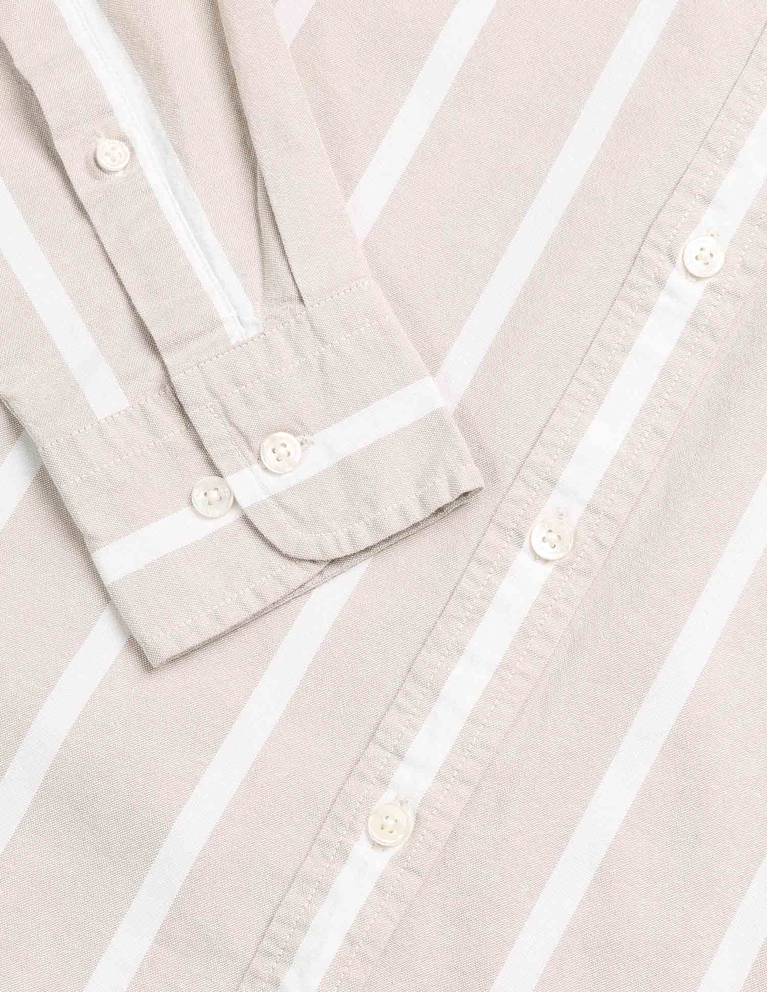 Vertical Striped Oxford Shirt - Image 8