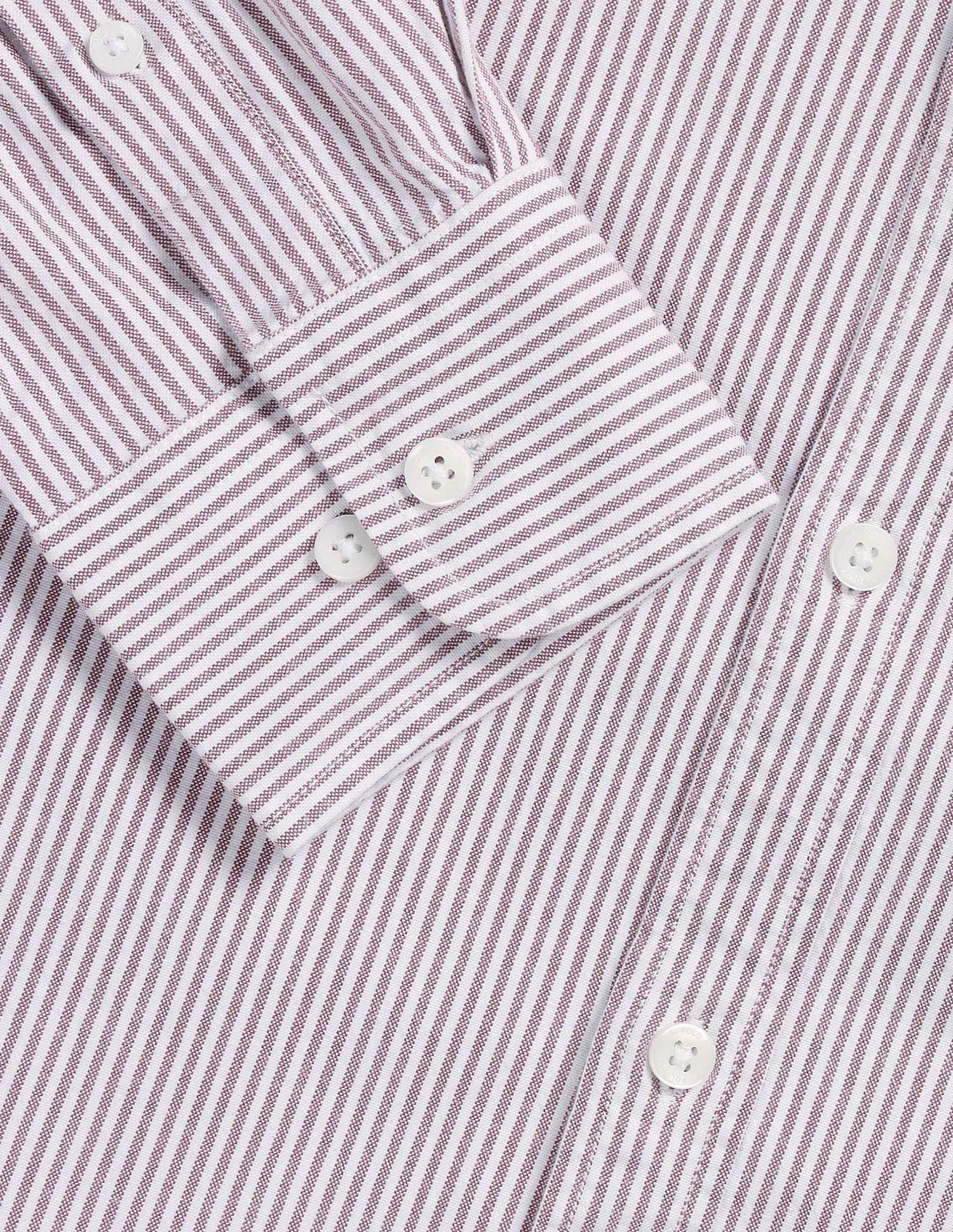 Vertical Striped Oxford Shirt - Image 8