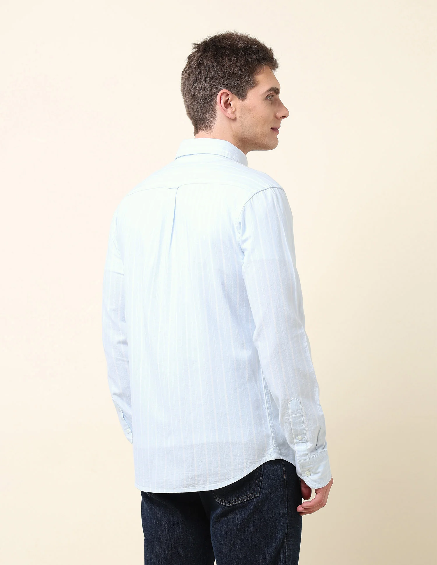 Vertical Striped Oxford Shirt - Image 5