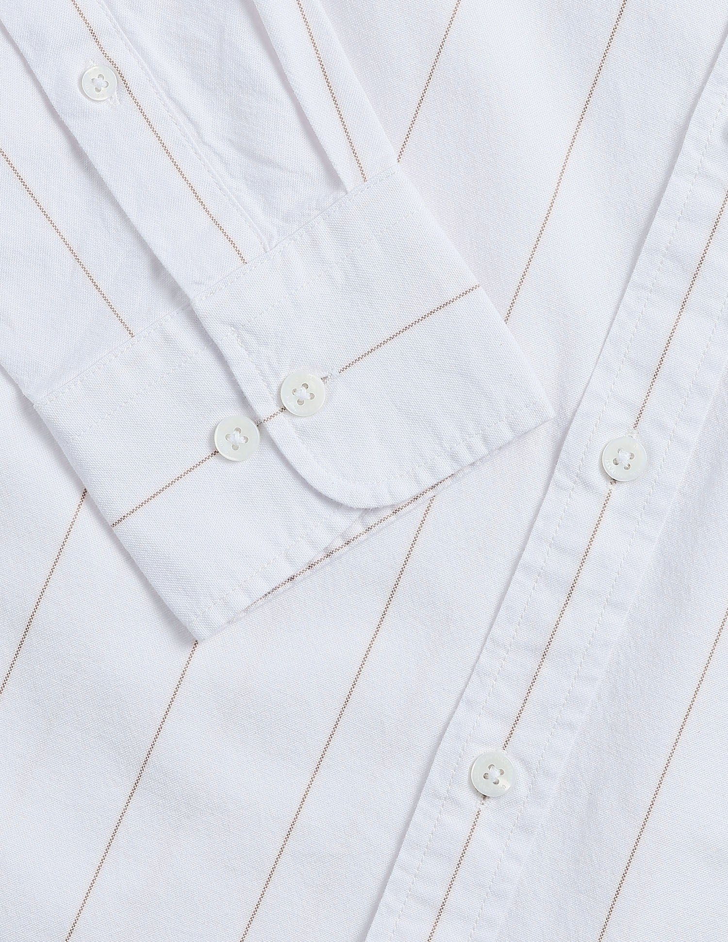 Vertical Striped Oxford Shirt - Image 8