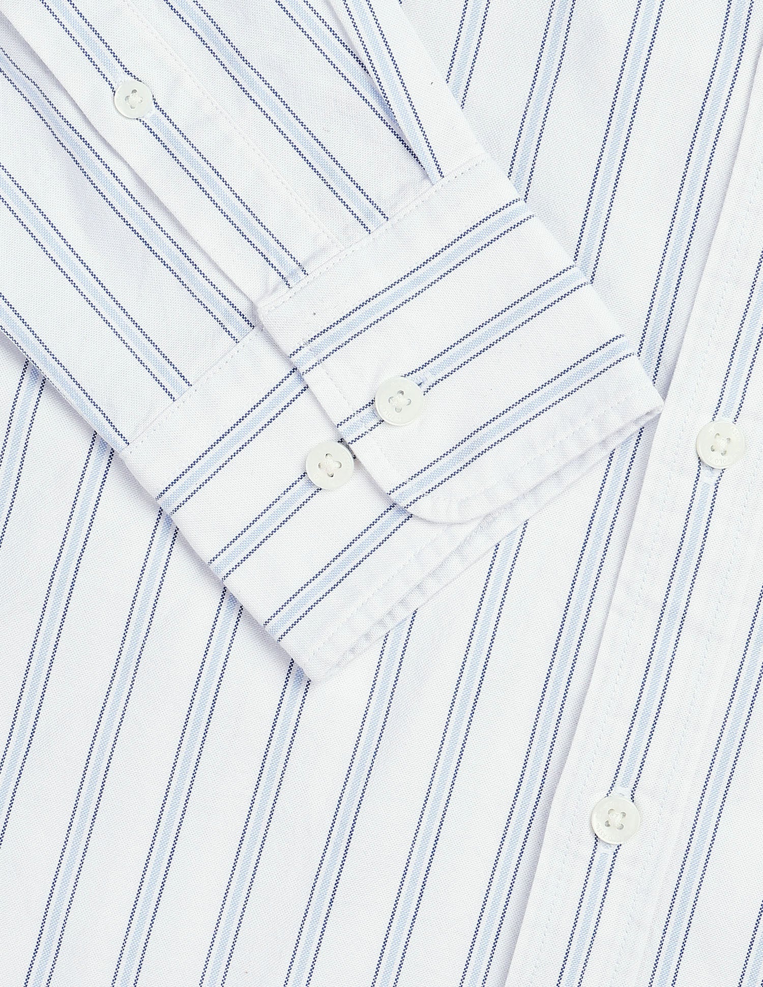 Vertical Striped Oxford Shirt - Image 8