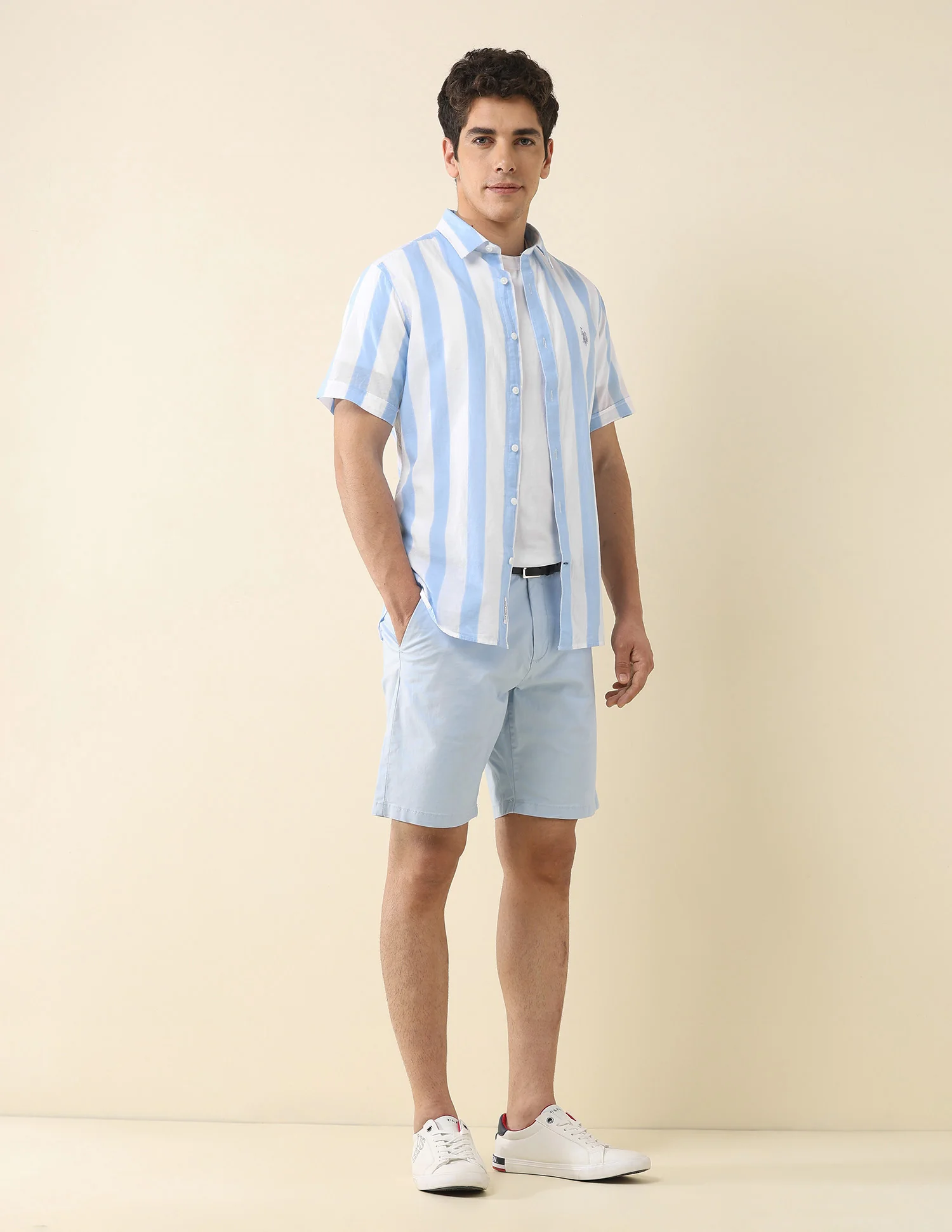 Vertical Striped Poplin Shirt - Image 3