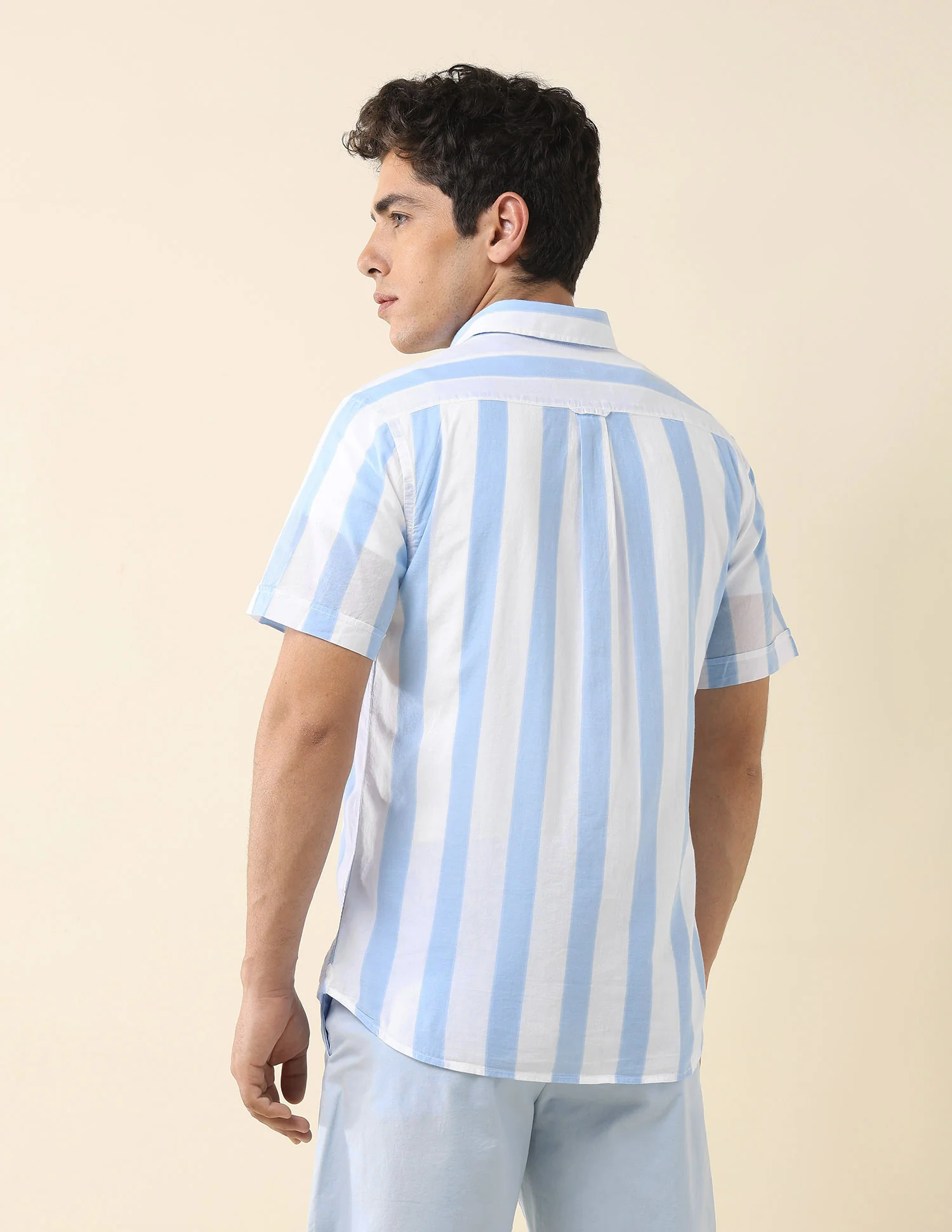 Vertical Striped Poplin Shirt - Image 5