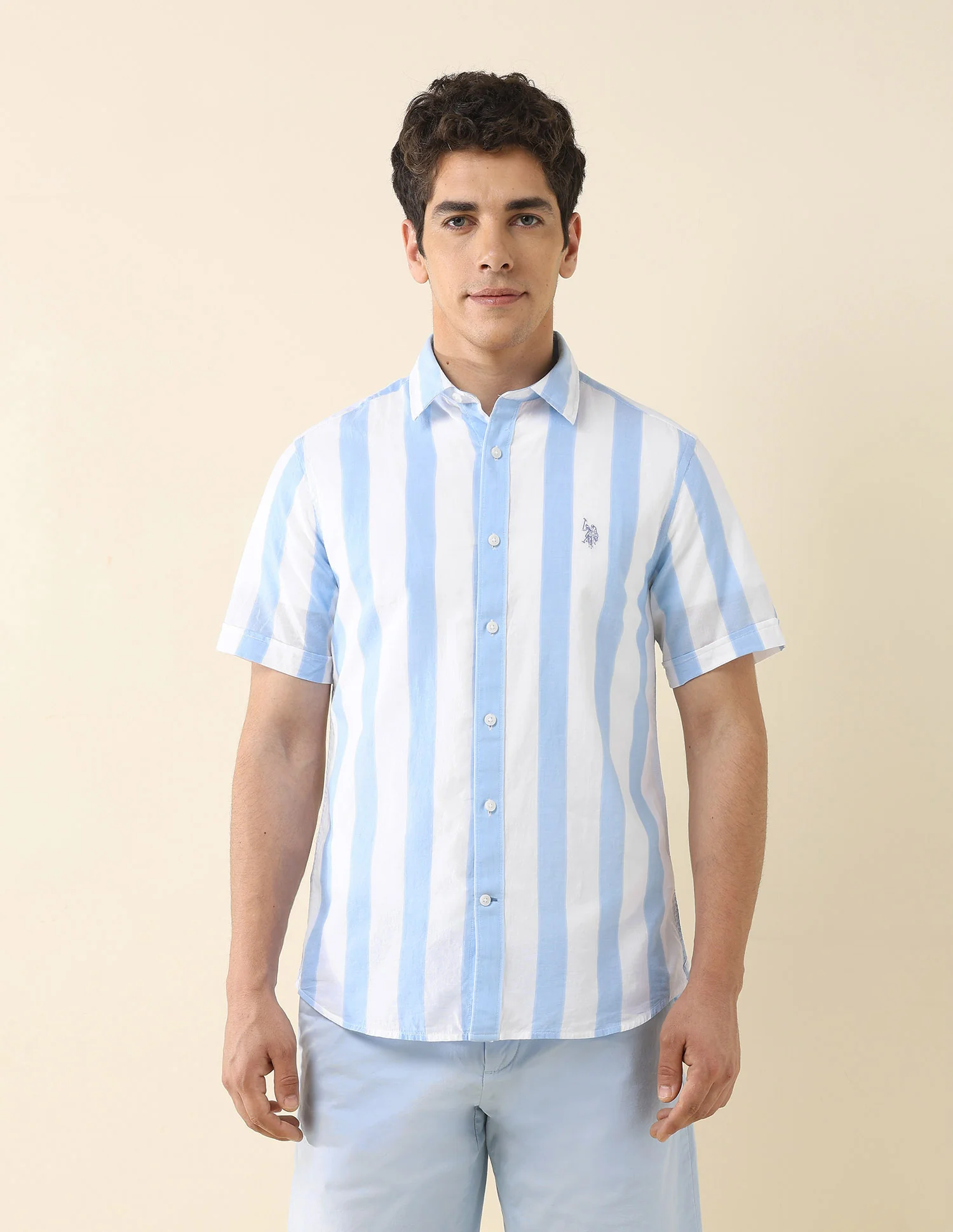 Vertical Striped Poplin Shirt - Image 6