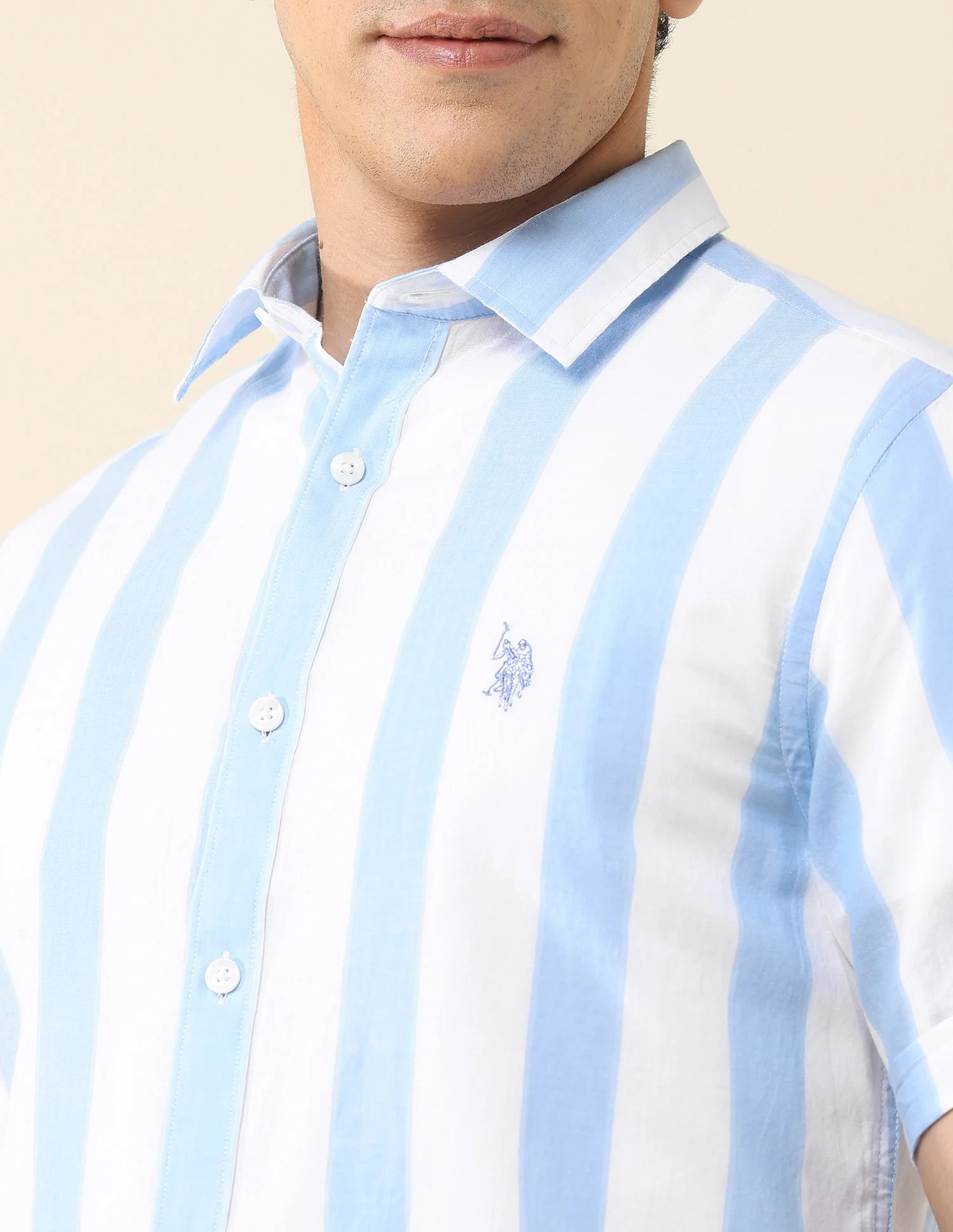 Vertical Striped Poplin Shirt - Image 7