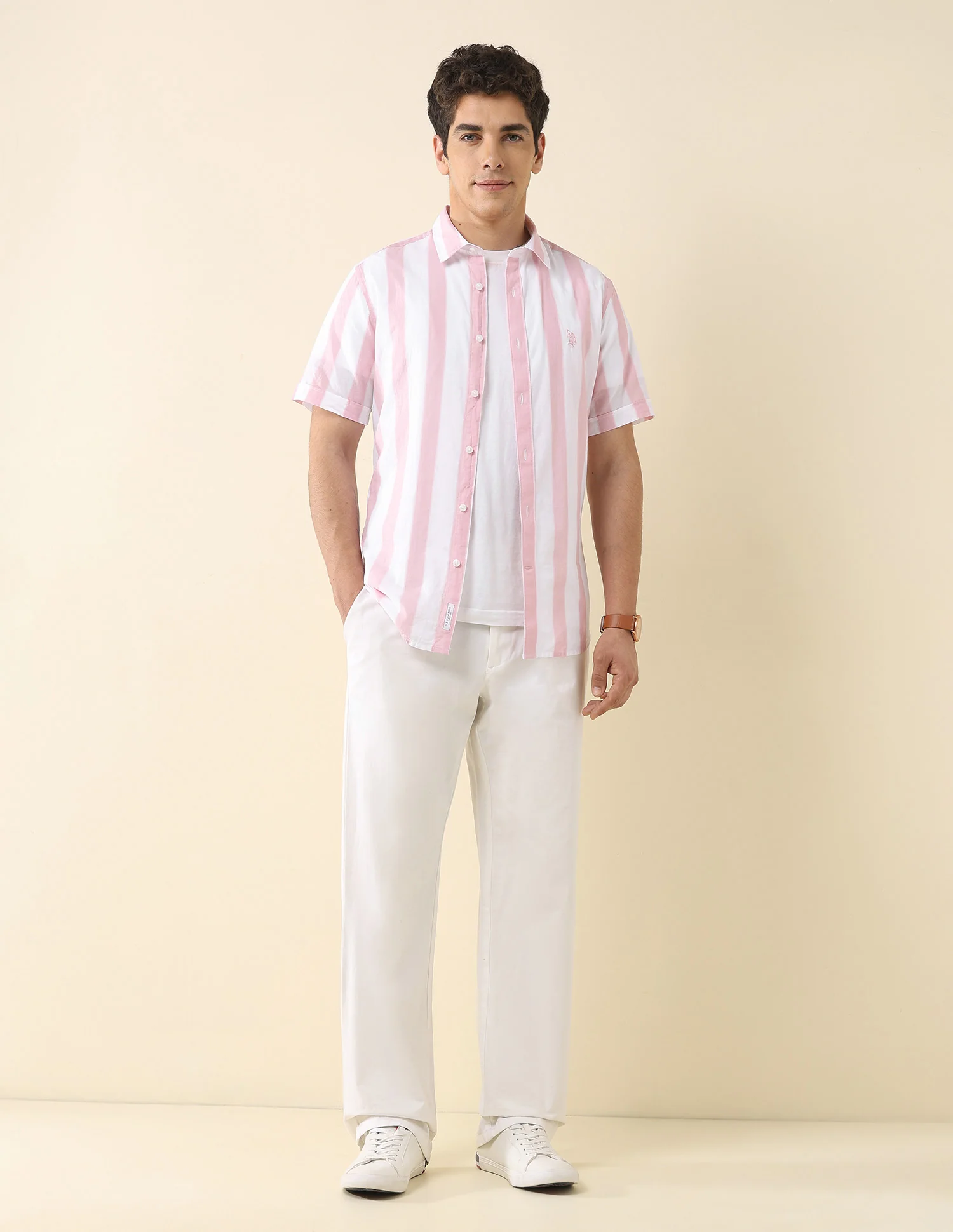 Vertical Striped Poplin Shirt - Image 3