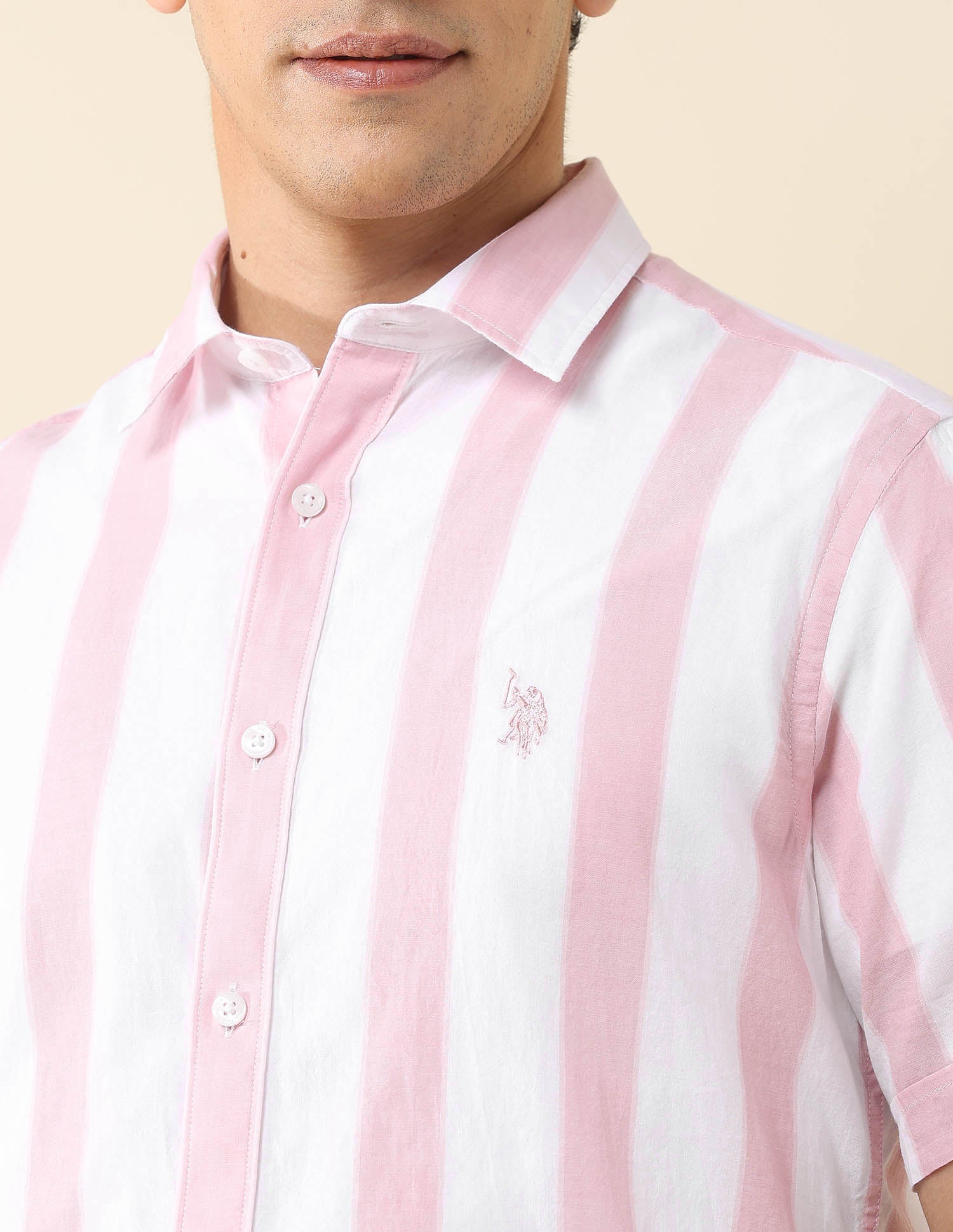 Vertical Striped Poplin Shirt - Image 7