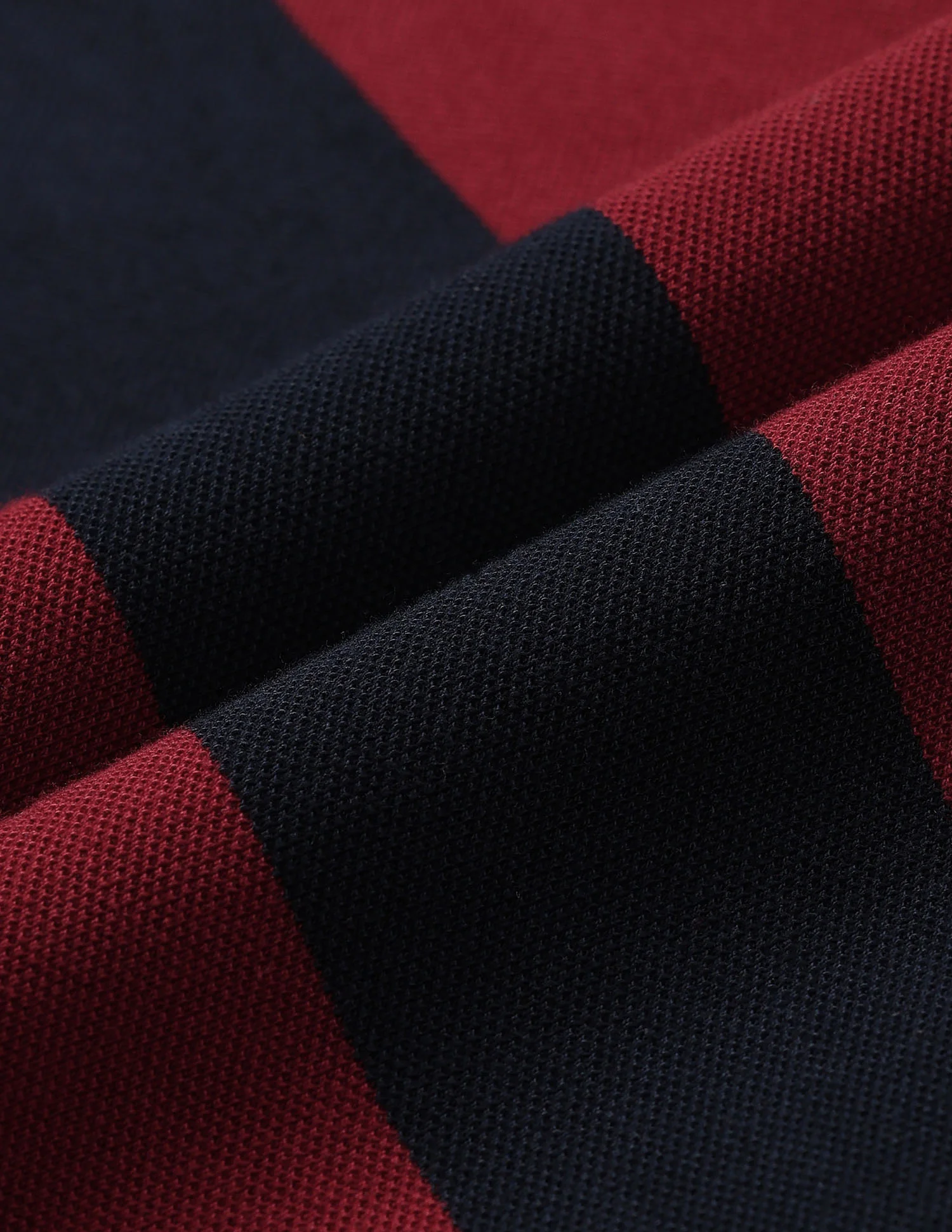 Vertical Striped Pure Cotton Gold Cup Polo Shirt - Image 2
