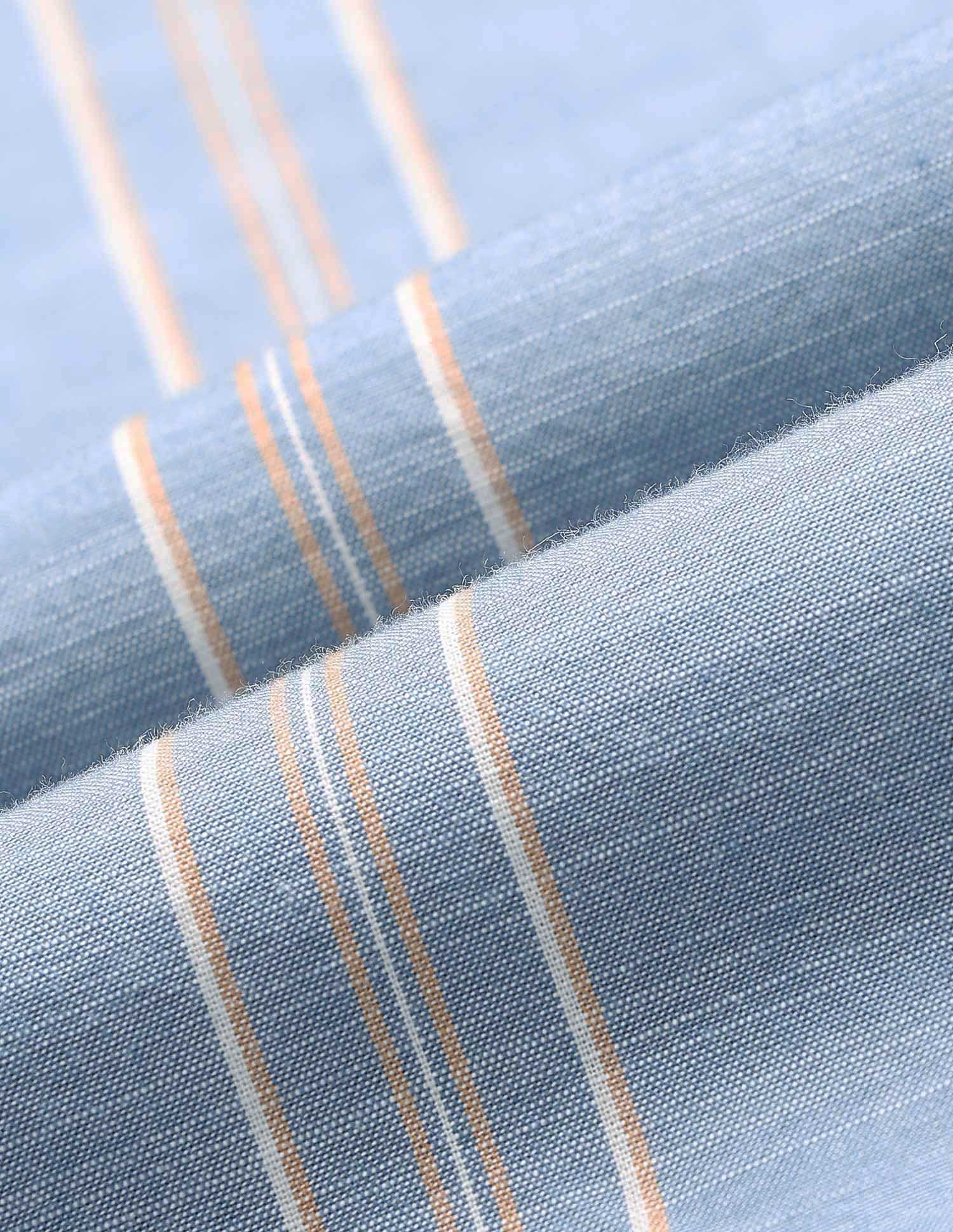 Vertical Striped Pure Cotton Shirt - Image 2