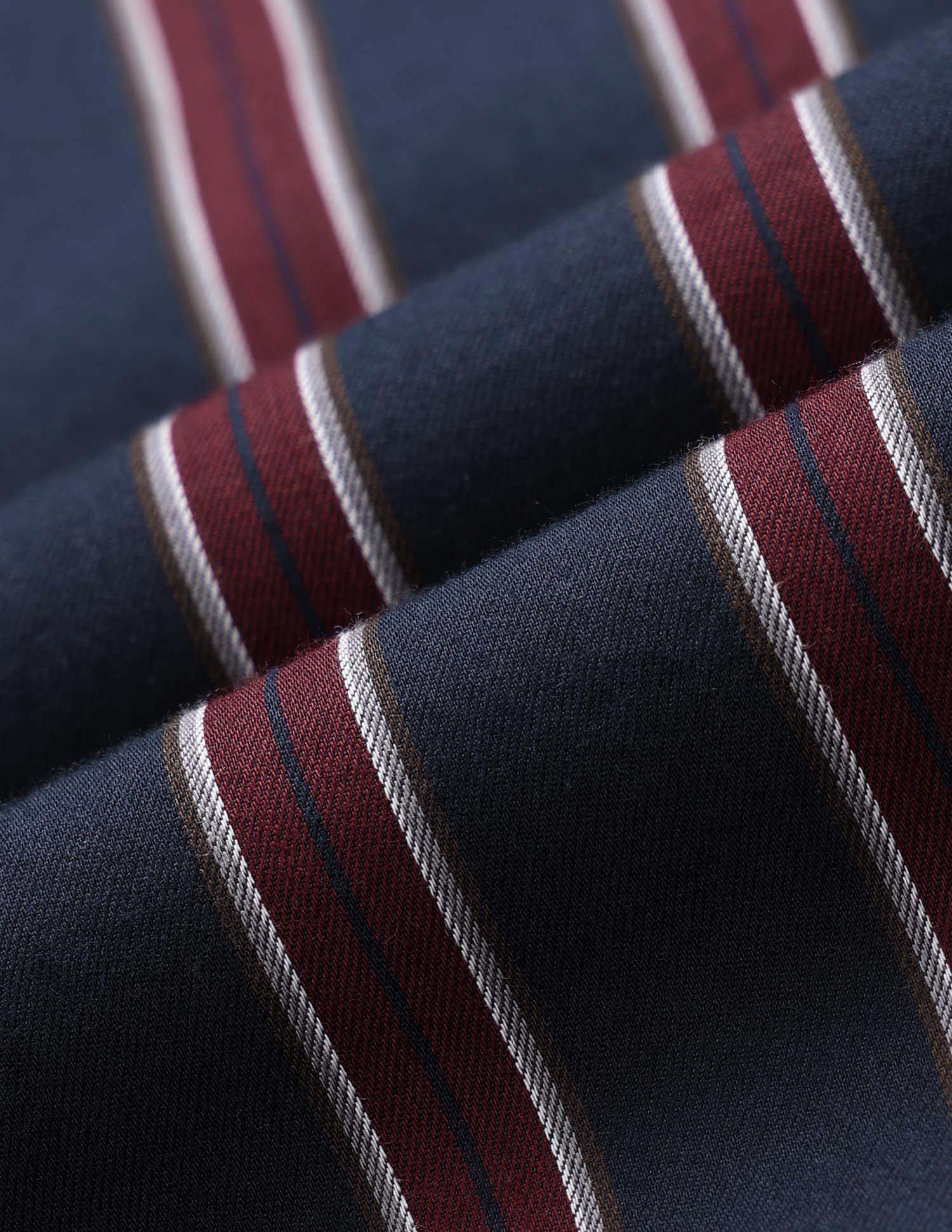 Vertical Striped Pure Cotton Shirt - Image 2
