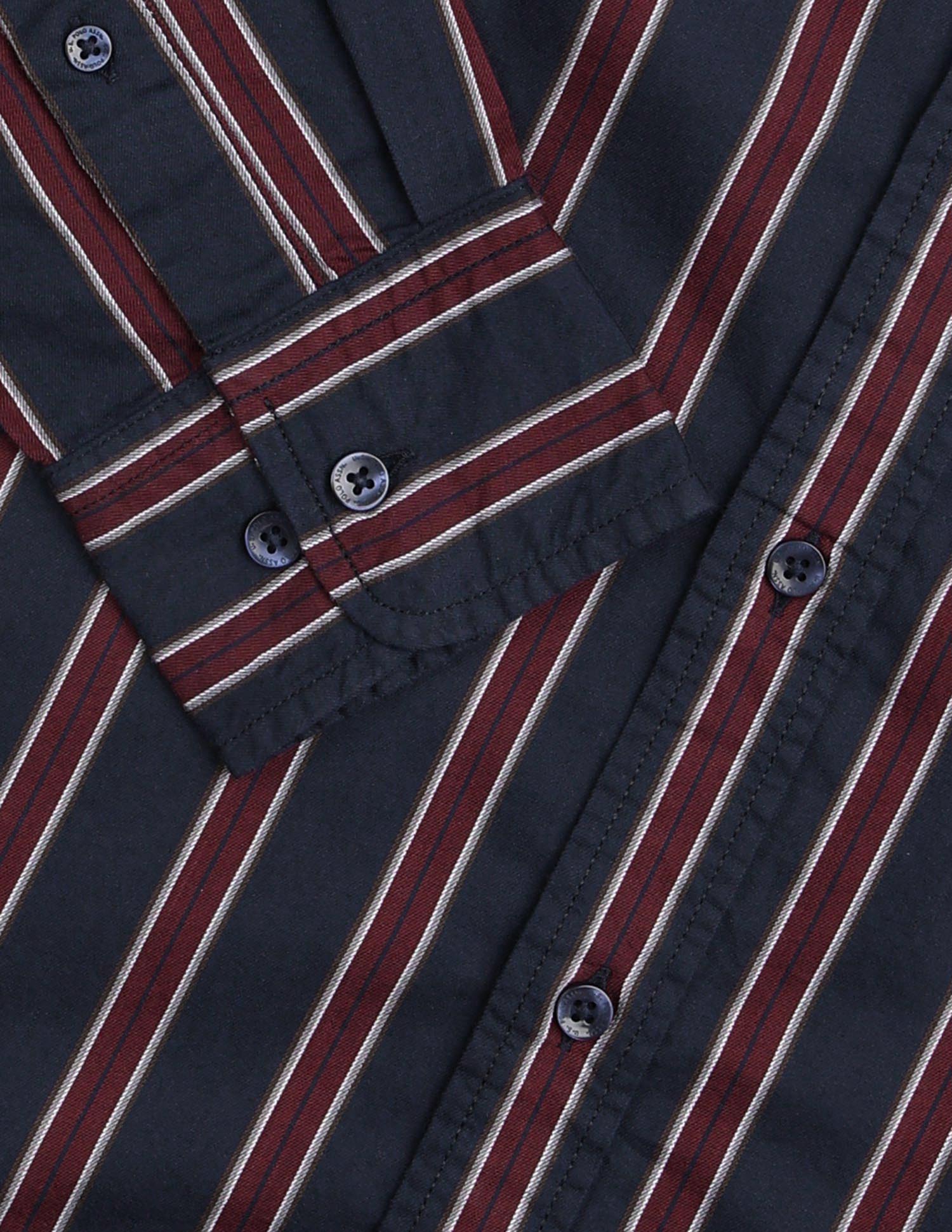 Vertical Striped Pure Cotton Shirt - Image 8