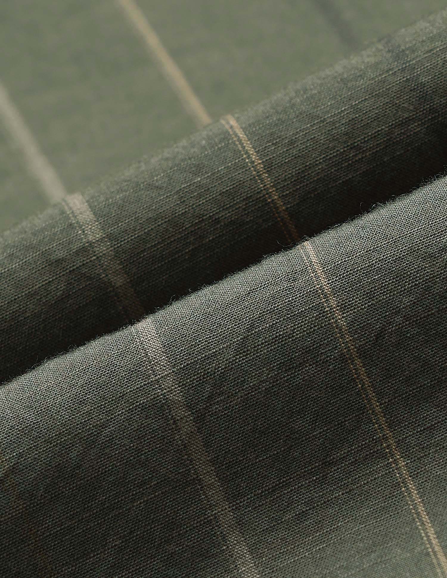 Vertical Striped Pure Cotton Shirt - Image 2