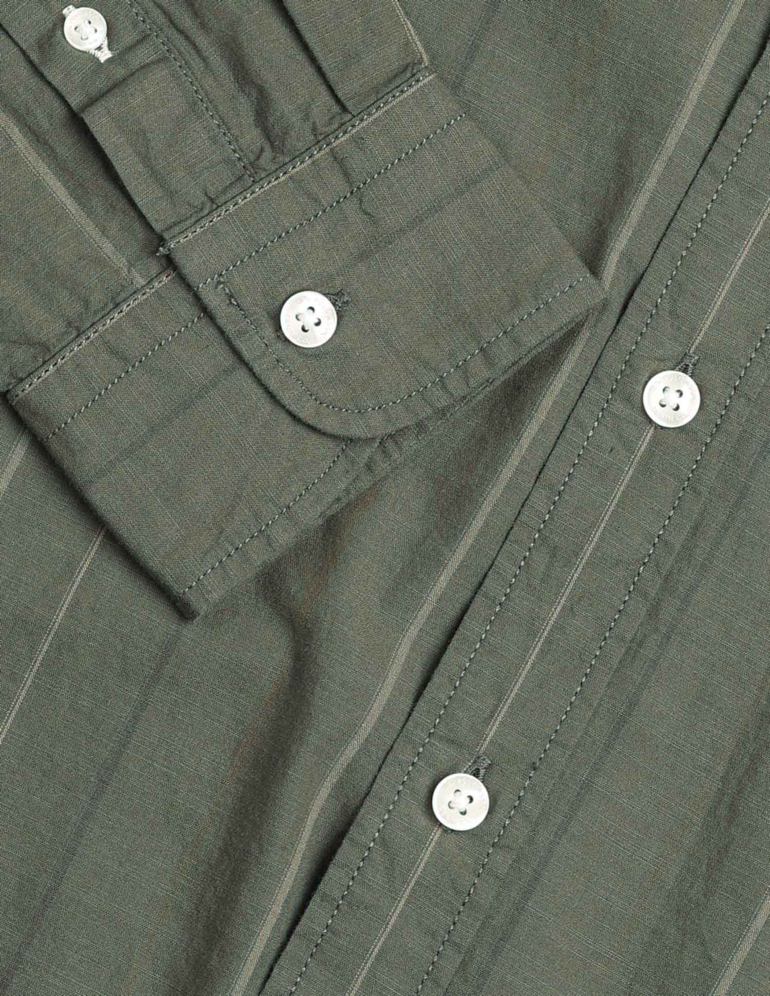 Vertical Striped Pure Cotton Shirt - Image 8