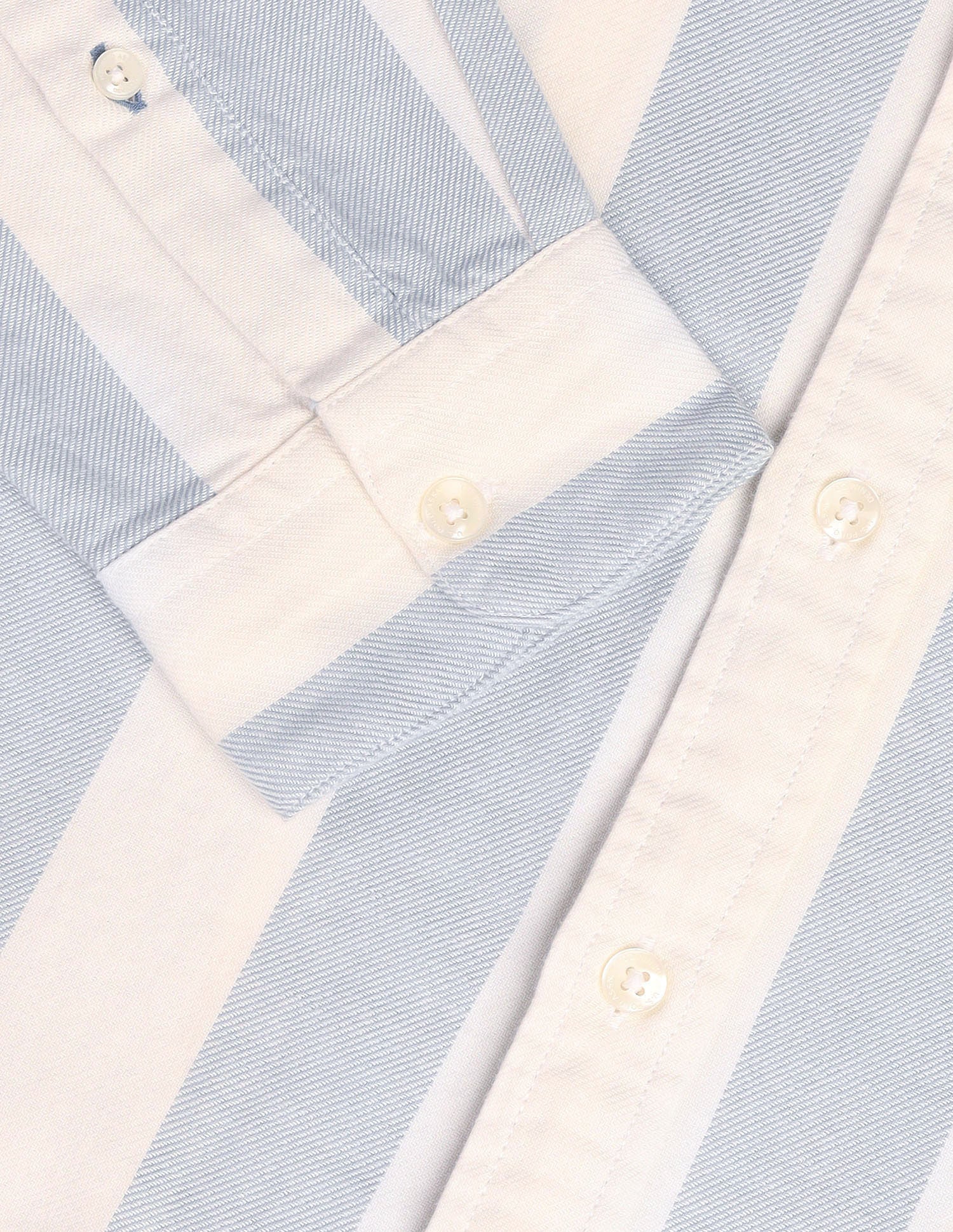 Vertical Striped Pure Cotton Shirt - Image 8