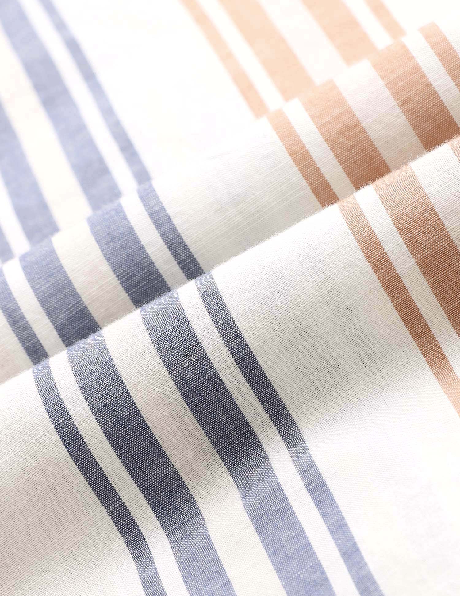 Vertical Striped Pure Cotton Shirt - Image 2