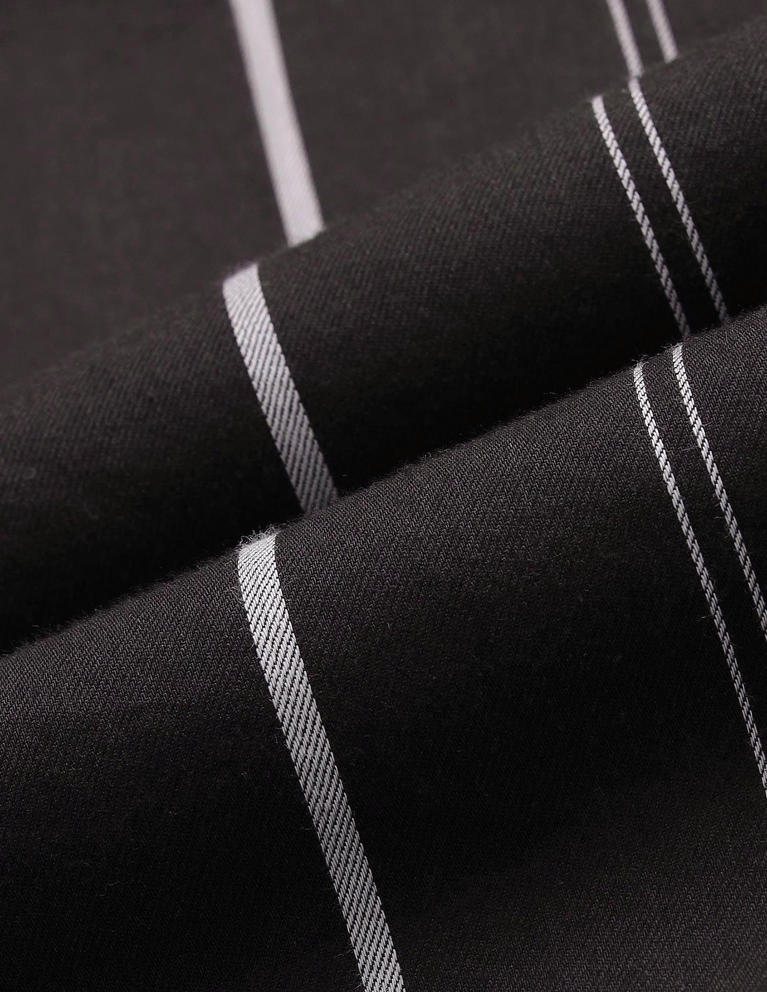 Vertical Striped Pure Cotton Shirt - Image 2
