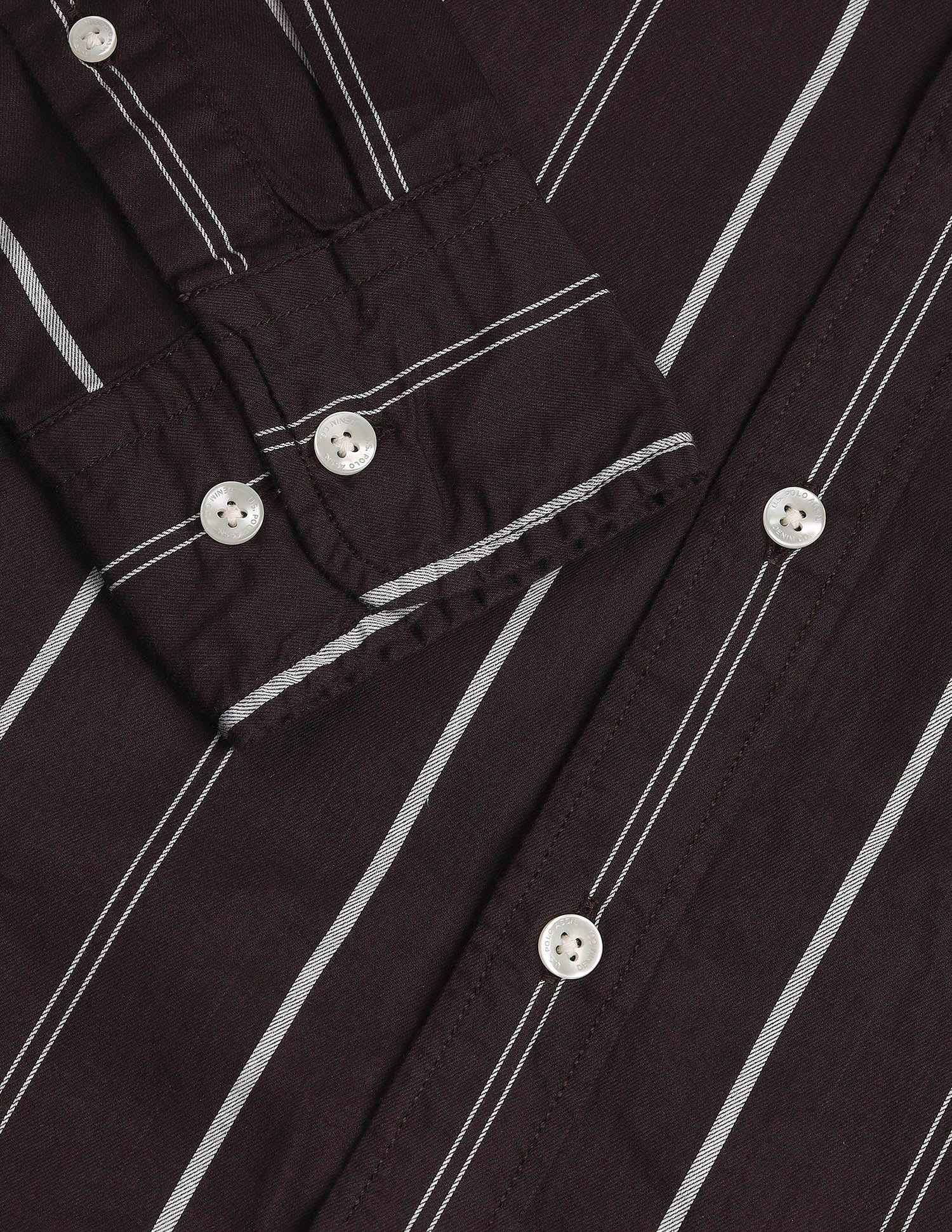 Vertical Striped Pure Cotton Shirt - Image 8