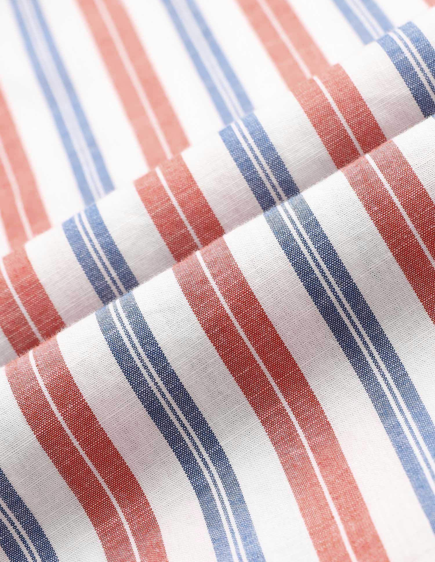 Vertical Striped Pure Cotton Shirt - Image 2