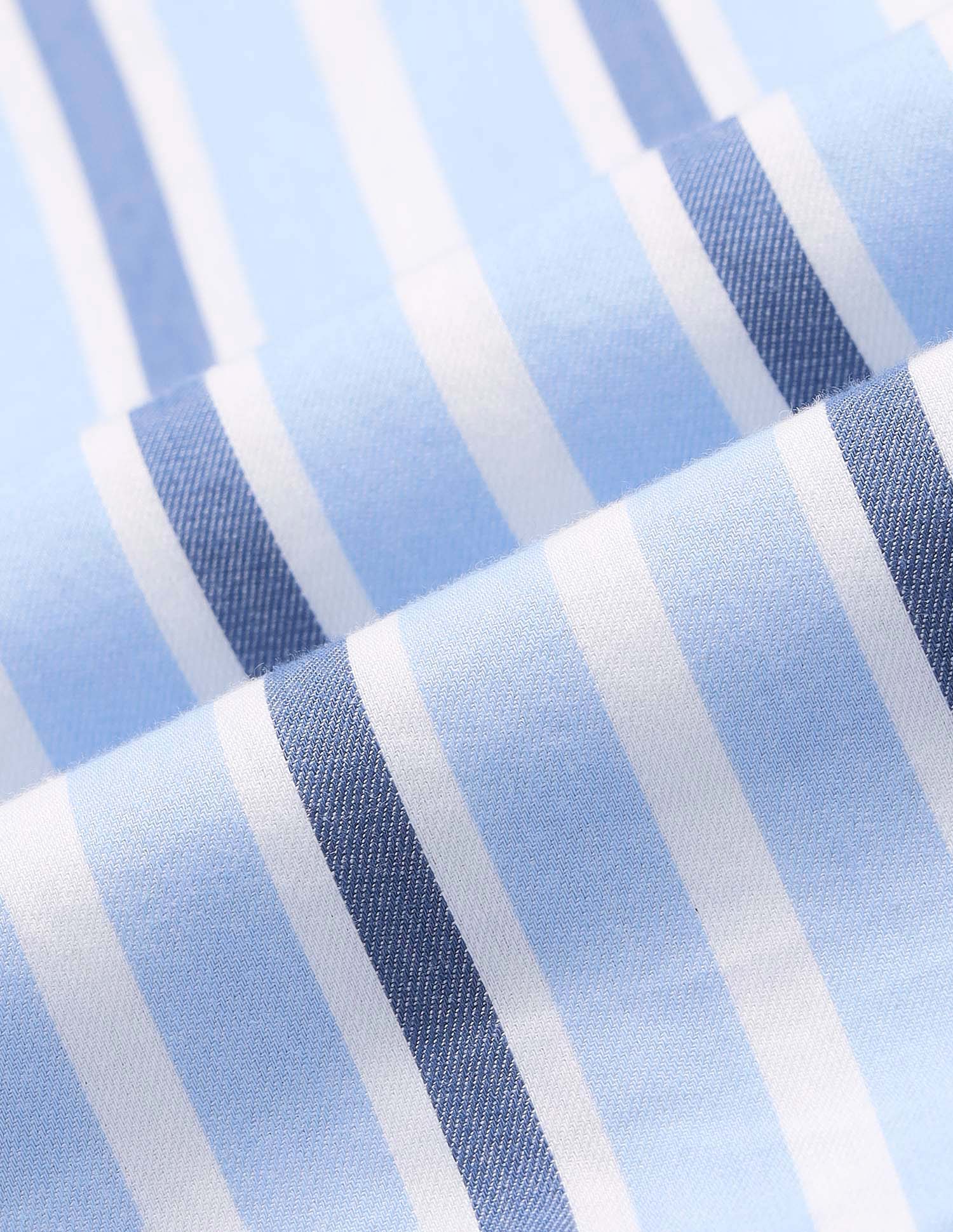 Vertical Striped Pure Cotton Shirt - Image 2