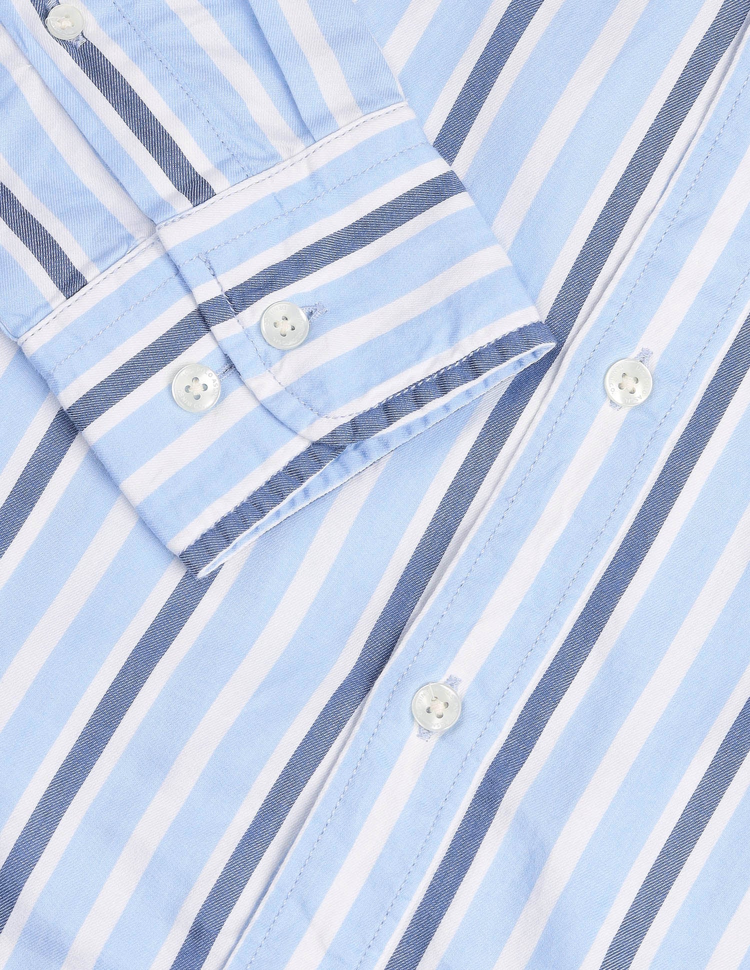 Vertical Striped Pure Cotton Shirt - Image 8