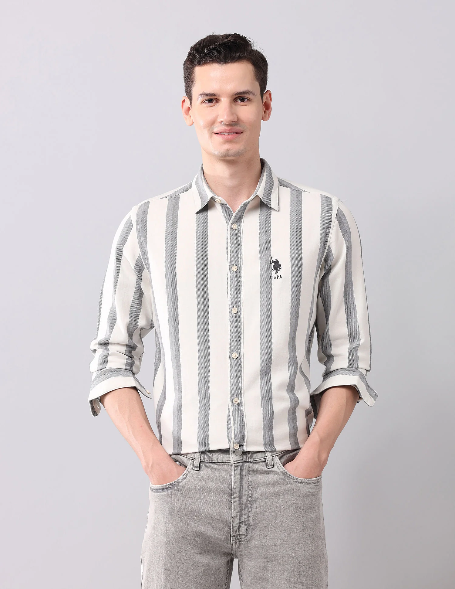 Vertical Striped Pure Cotton Shirt
