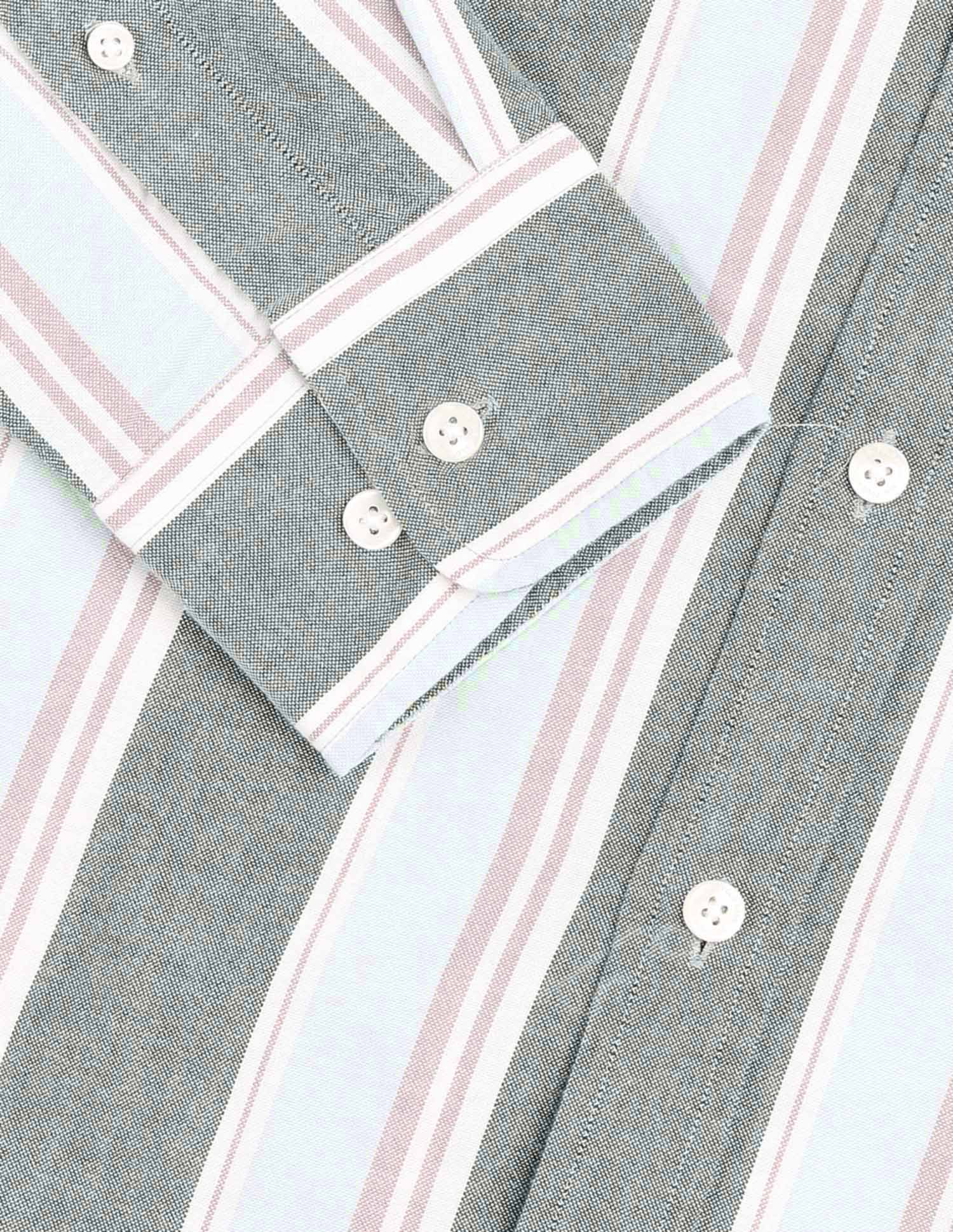Vertical Striped Pure Cotton Shirt - Image 8
