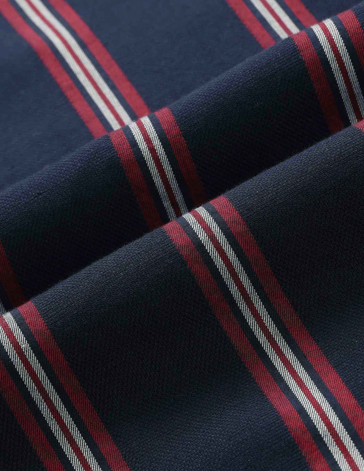 Vertical Striped Pure Cotton Shirt - Image 2