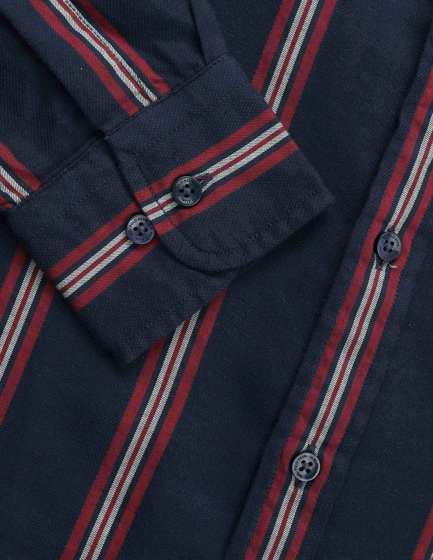 Vertical Striped Pure Cotton Shirt - Image 8