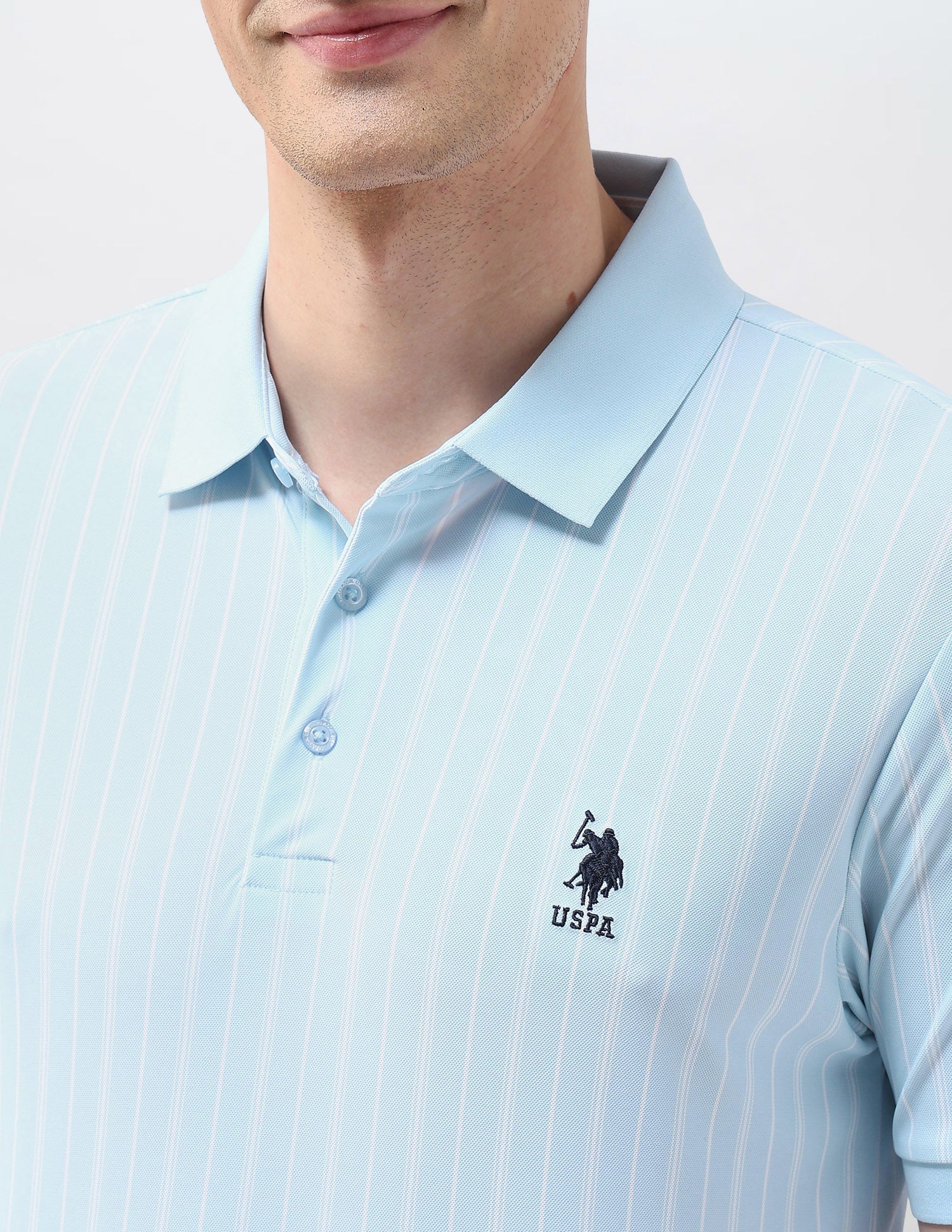 Vertical Striped Regular Fit Polo Shirt - Image 7
