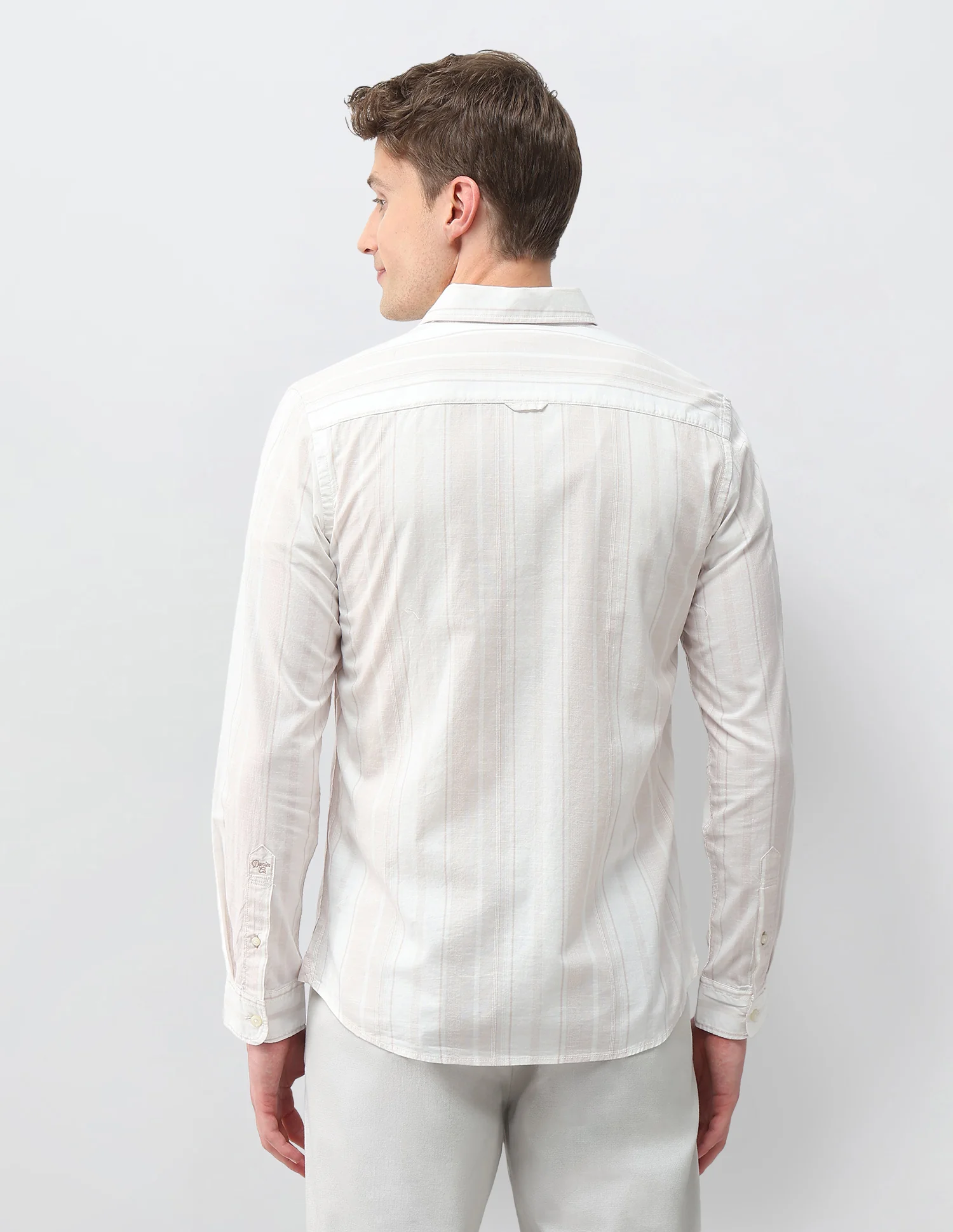 Vertical Striped Regular Fit Shirt - Image 5