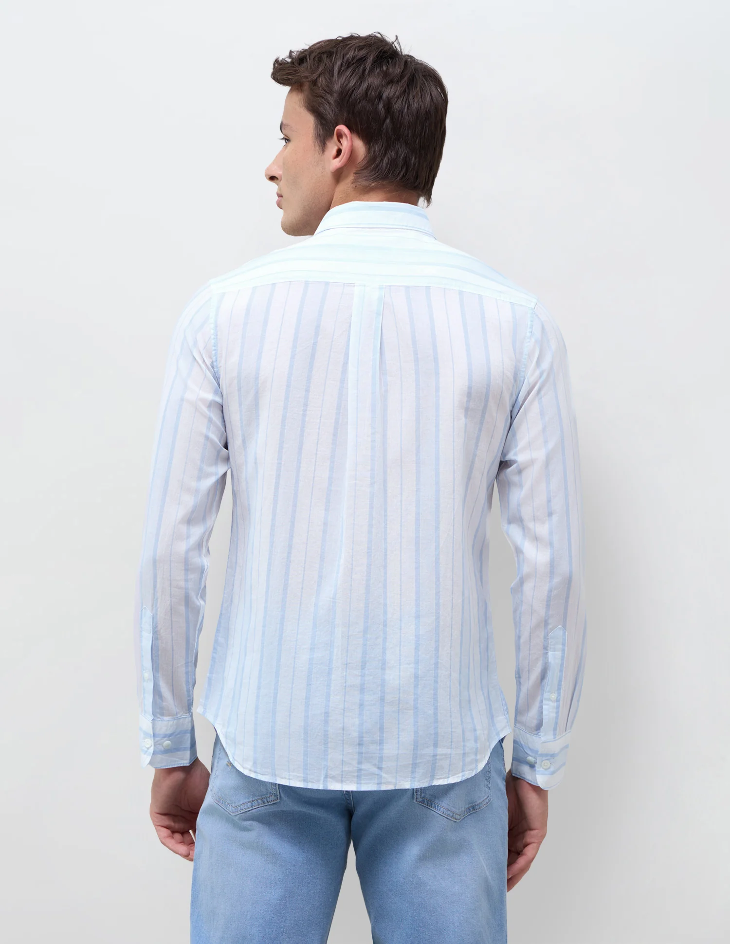 Vertical Striped Regular Fit Shirt - Image 5