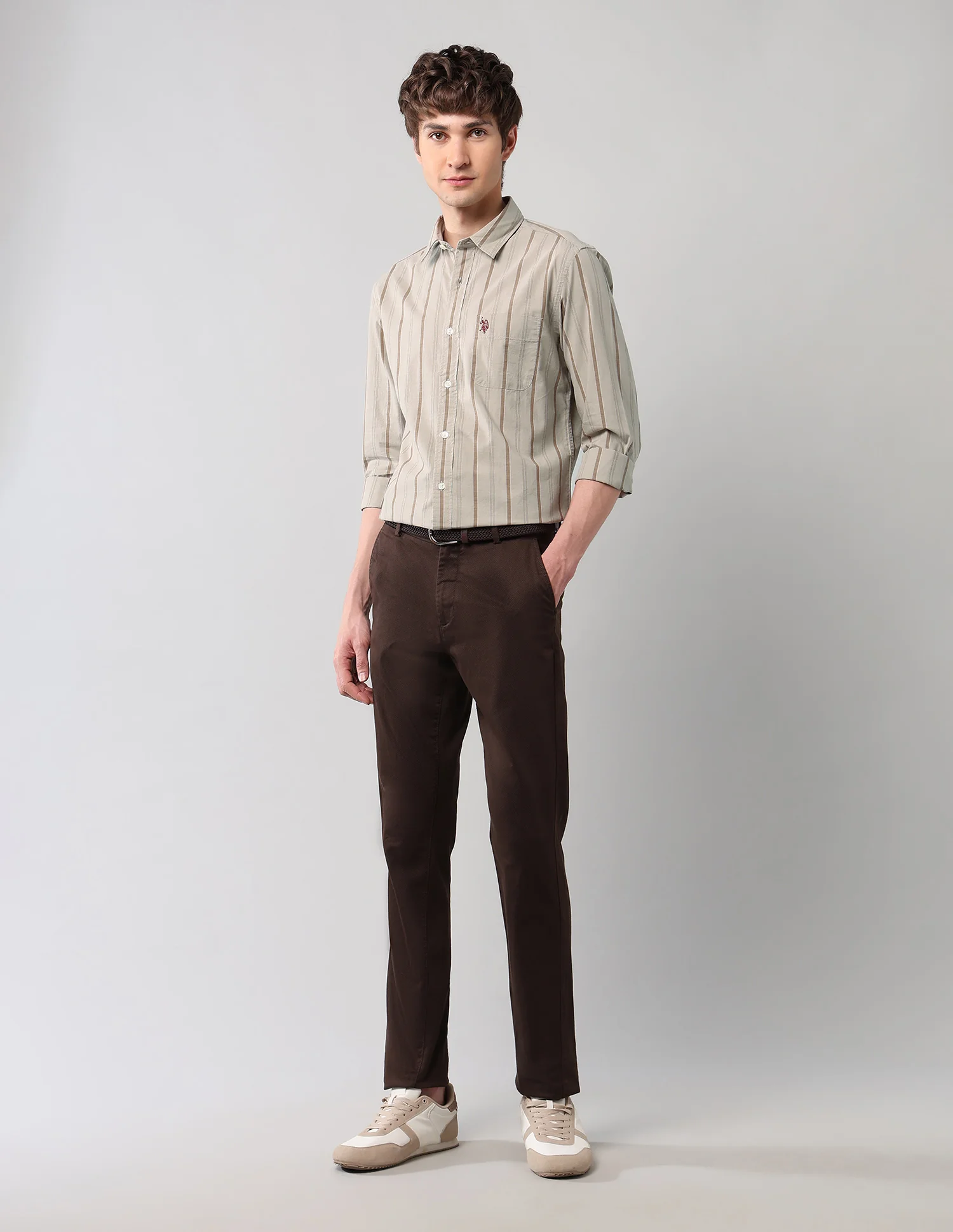 Vertical Striped Regular Fit Shirt - Image 3