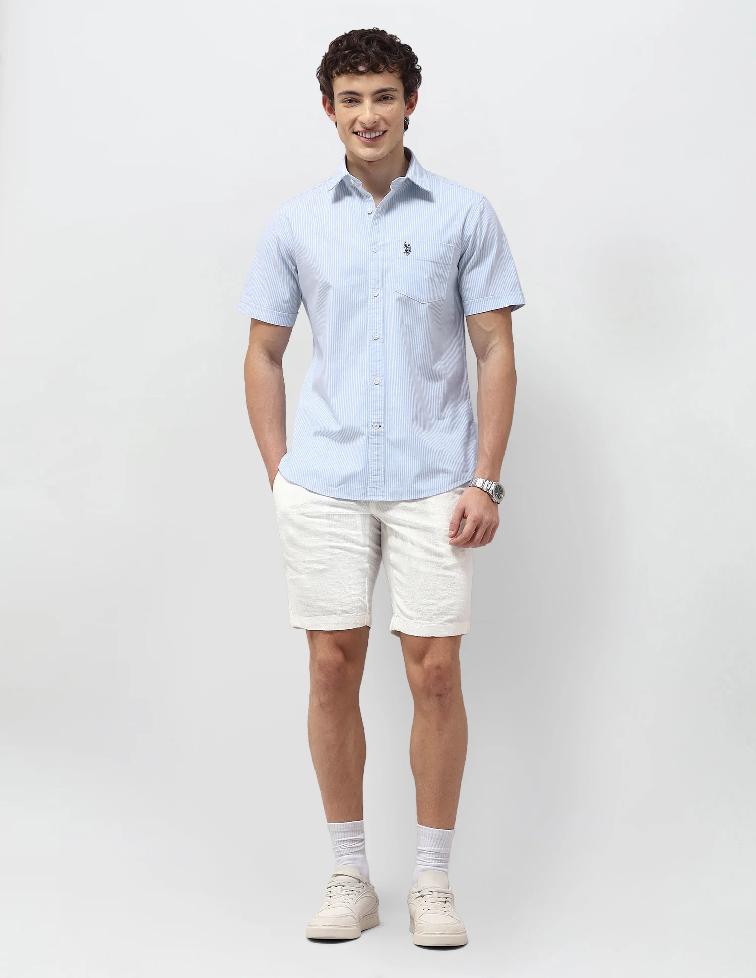 Vertical Striped Regular Fit Shirt - Image 3