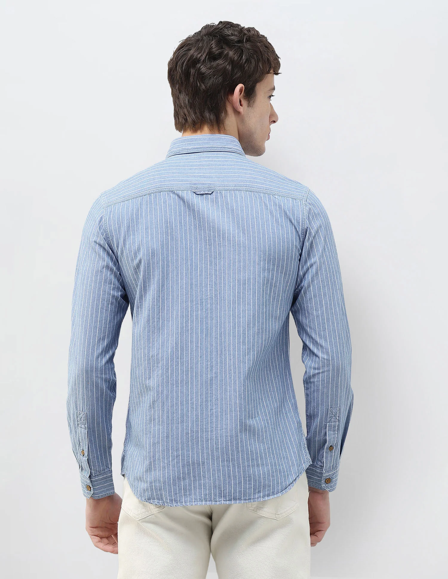 Vertical Striped Regular Fit Shirt - Image 5