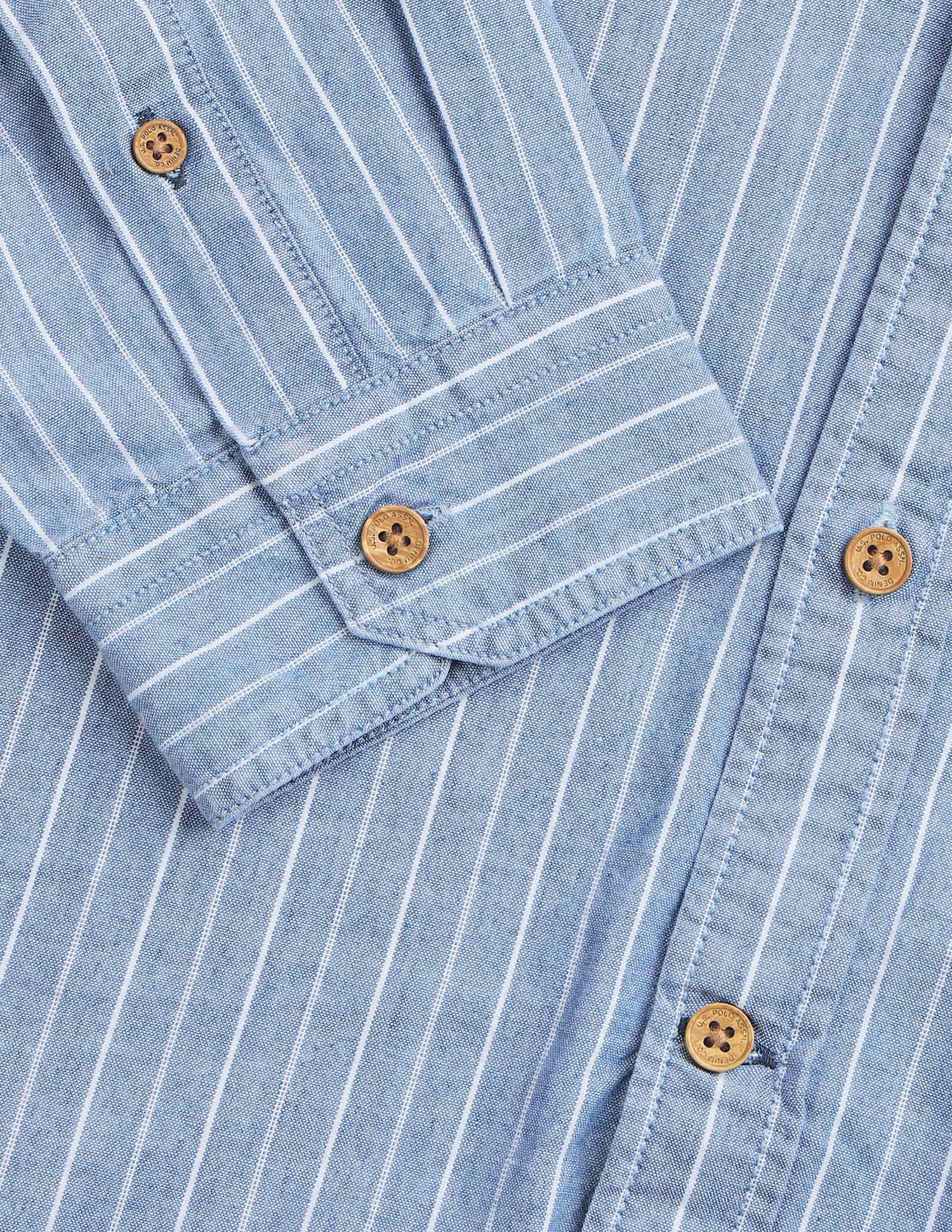 Vertical Striped Regular Fit Shirt - Image 8