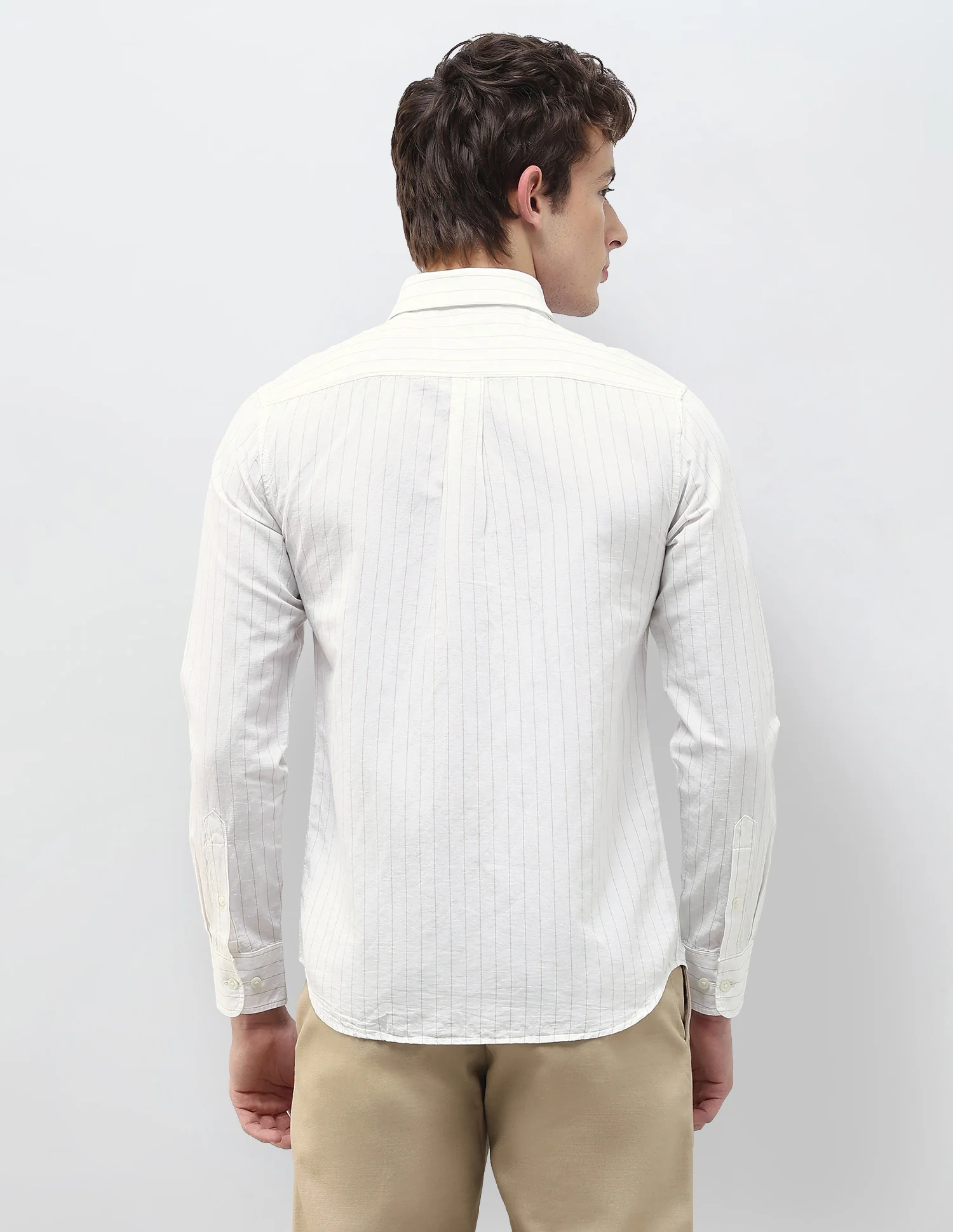 Vertical Striped Regular Fit Shirt - Image 5