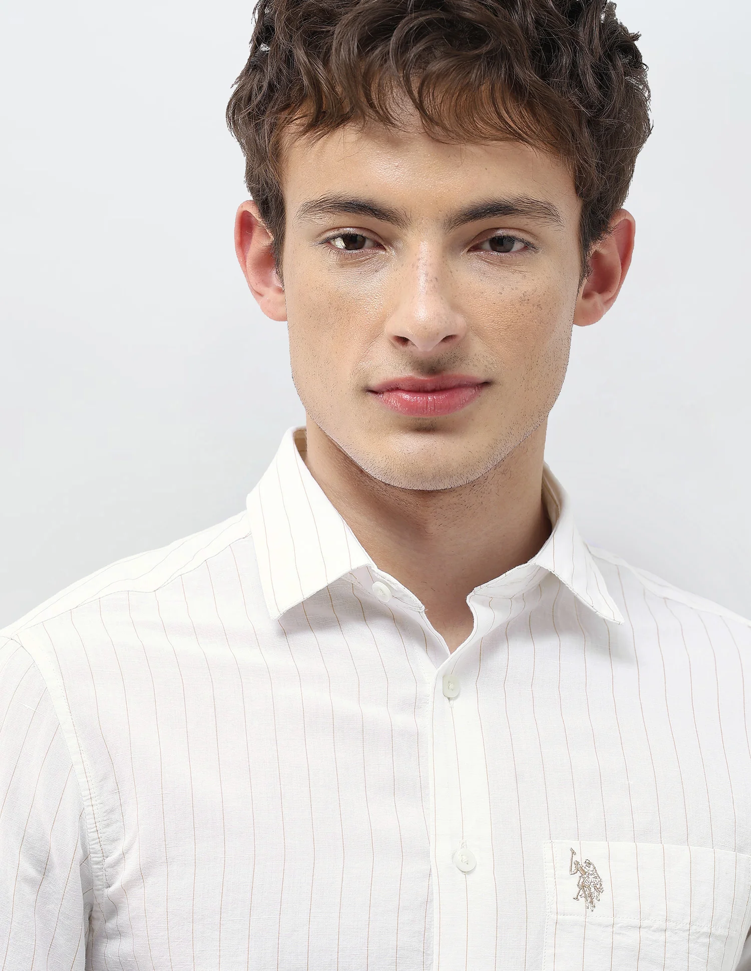 Vertical Striped Regular Fit Shirt - Image 7