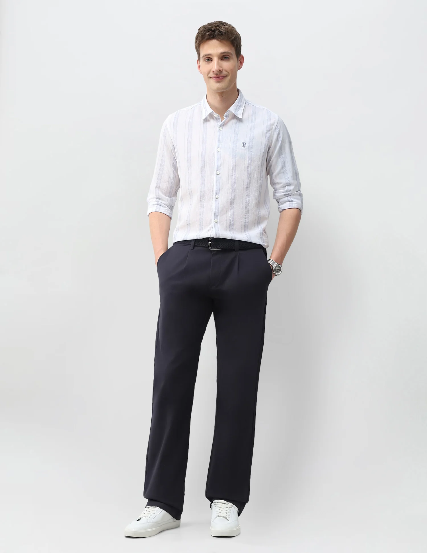 Vertical Striped Regular Fit Shirt - Image 3