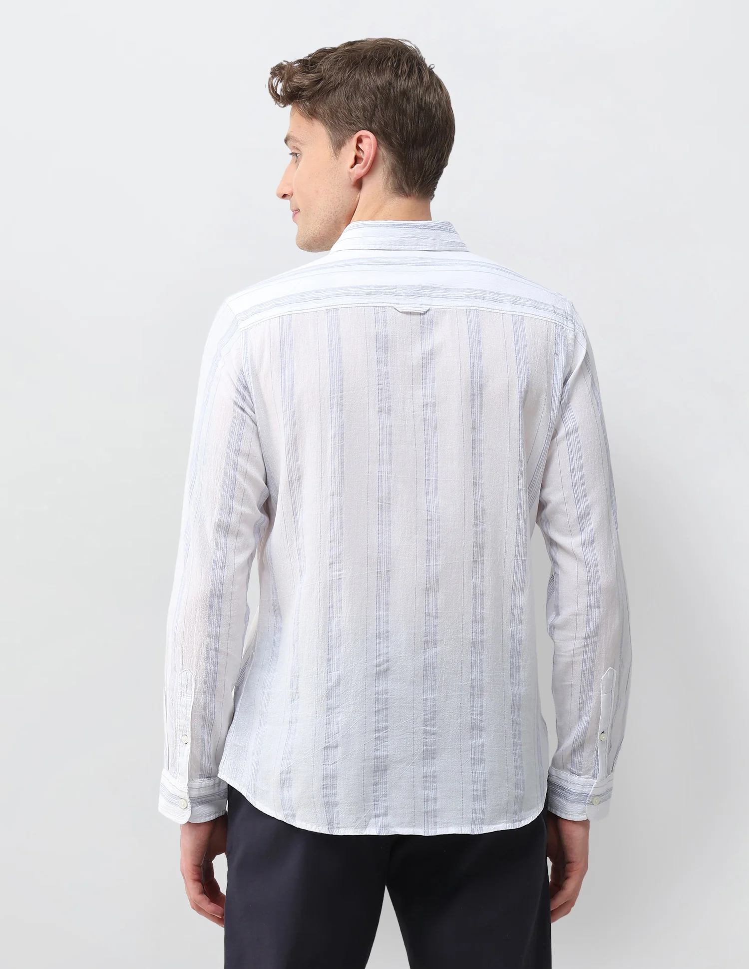 Vertical Striped Regular Fit Shirt - Image 5