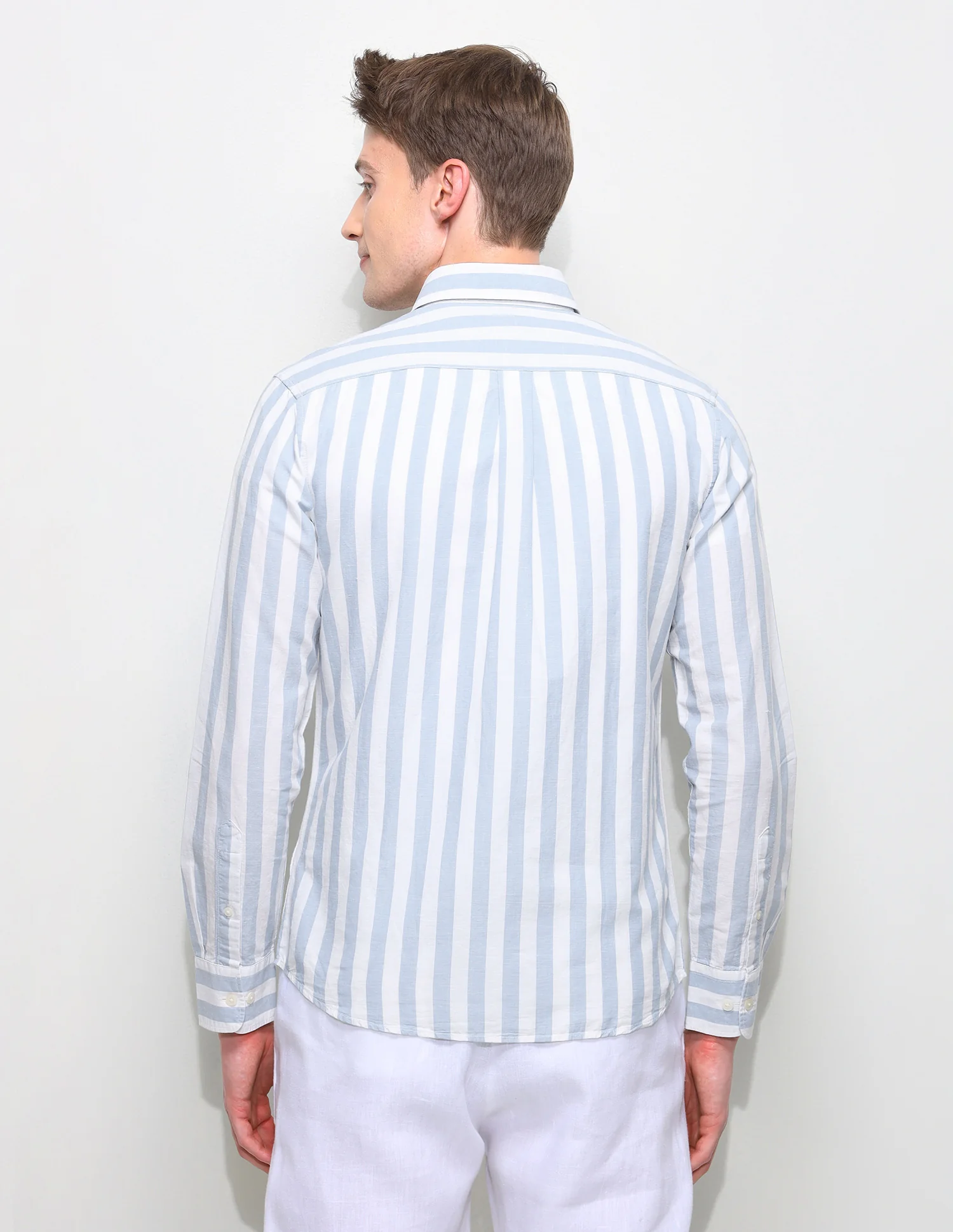 Vertical Striped Regular Fit Shirt - Image 5