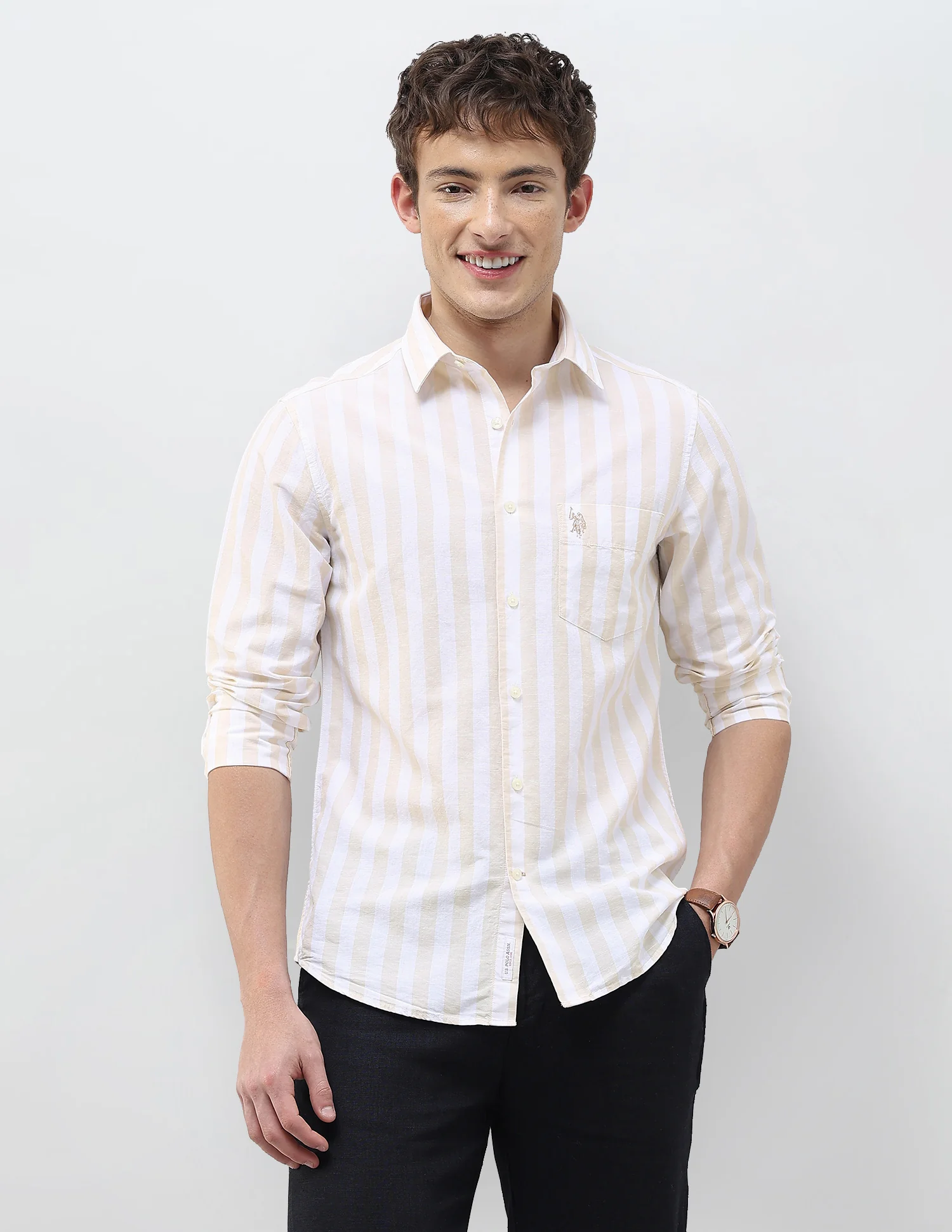 Vertical Striped Regular Fit Shirt