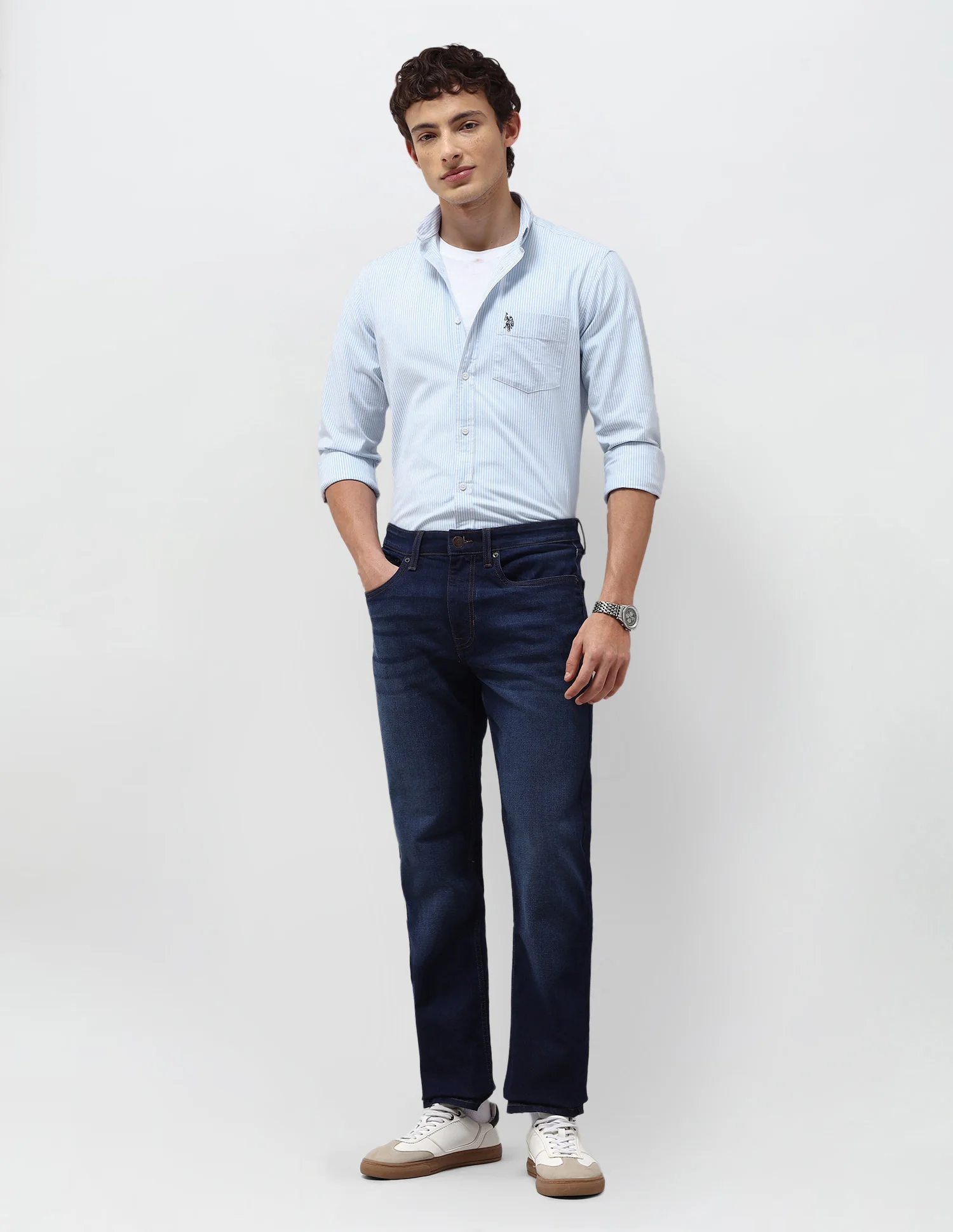 Vertical Striped Regular Fit Shirt - Image 3