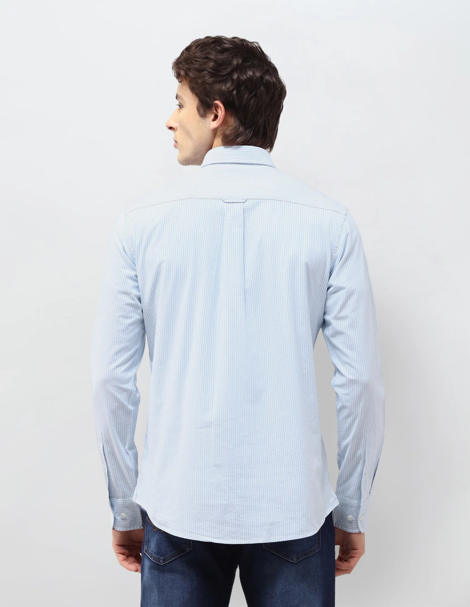 Vertical Striped Regular Fit Shirt - Image 5