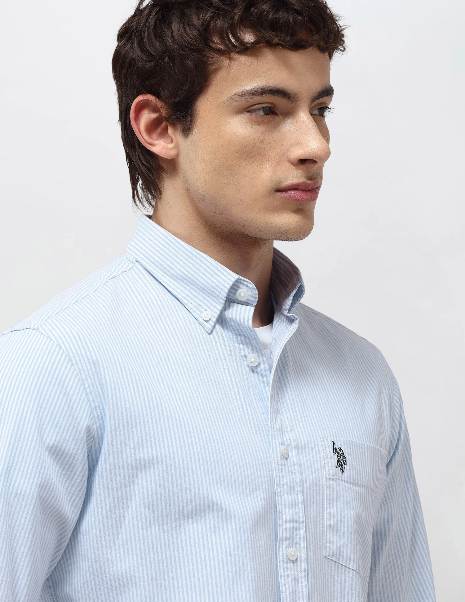 Vertical Striped Regular Fit Shirt - Image 7