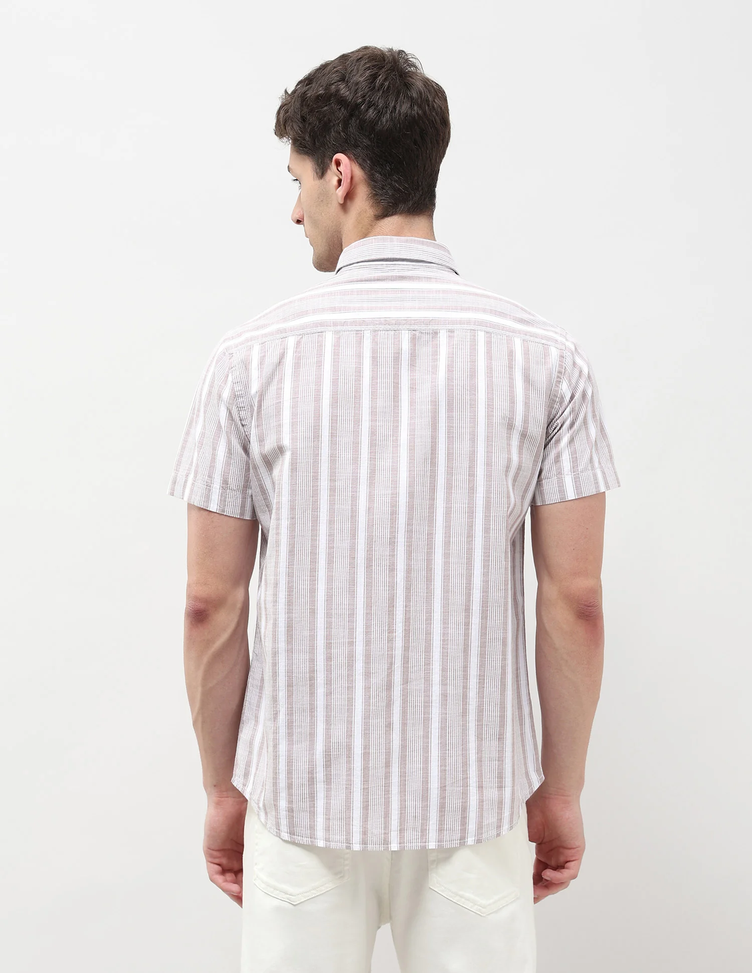 Vertical Striped Regular Fit Shirt - Image 5