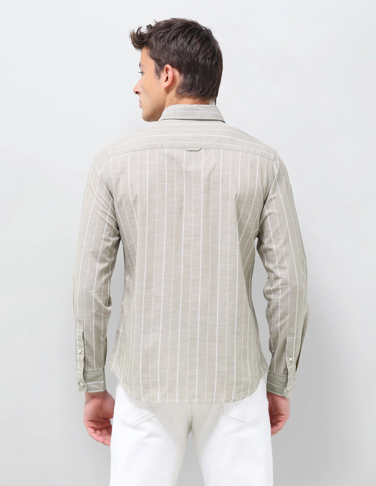 Vertical Striped Regular Fit Shirt - Image 5