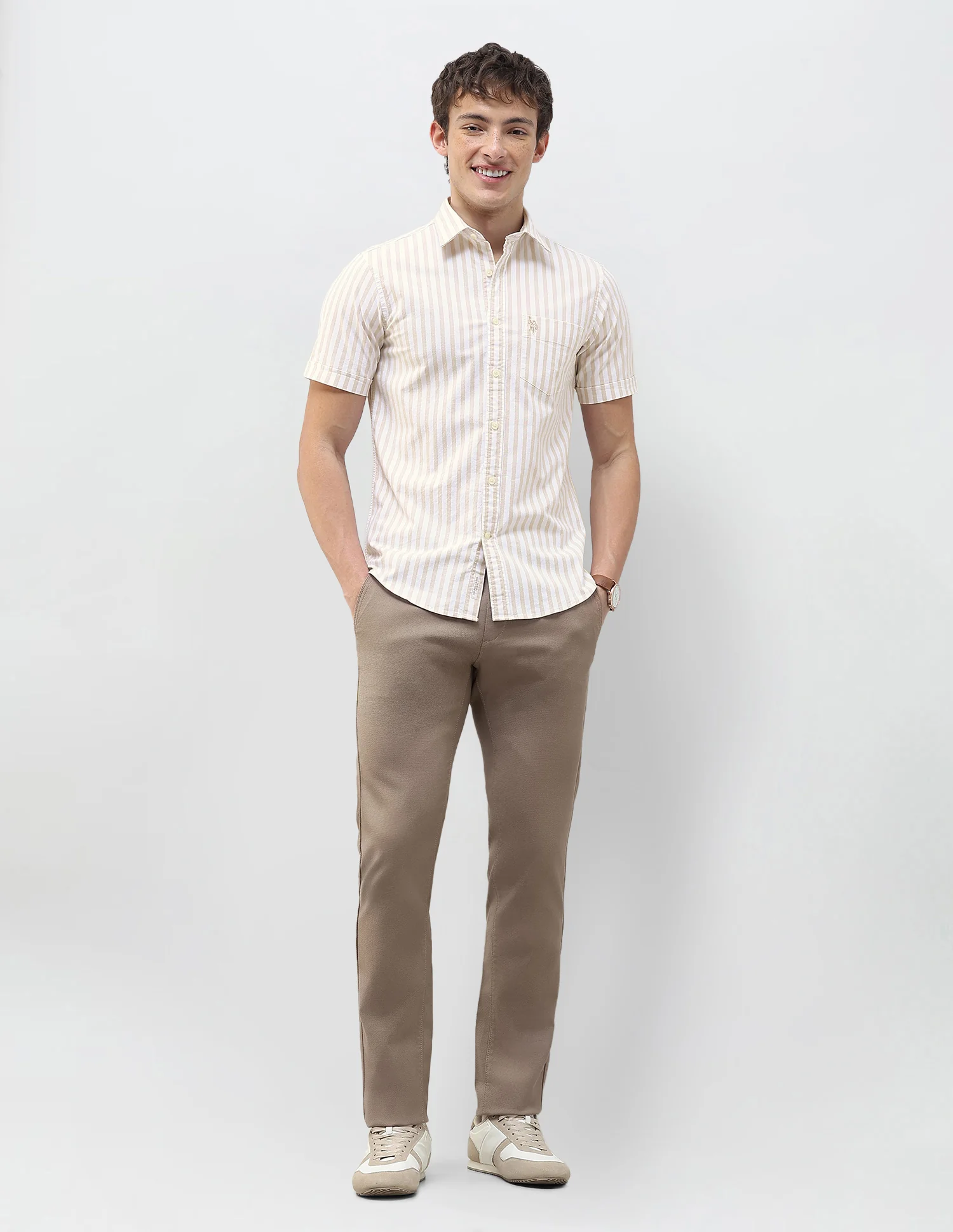 Vertical Striped Regular Fit Shirt - Image 3