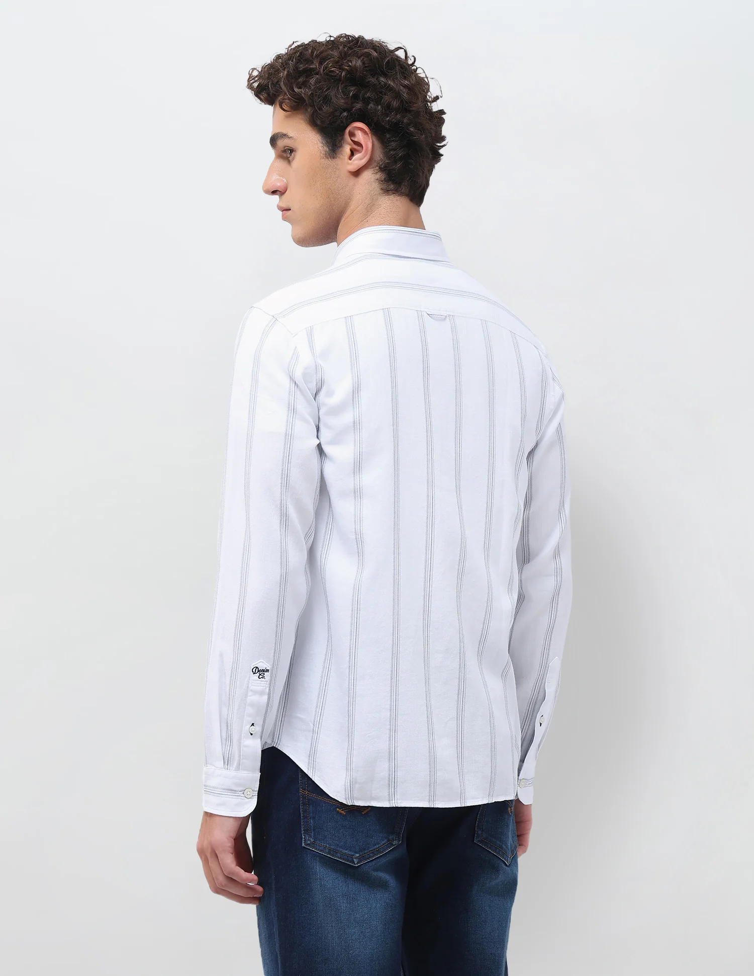 Vertical Striped Regular Fit Shirt - Image 5